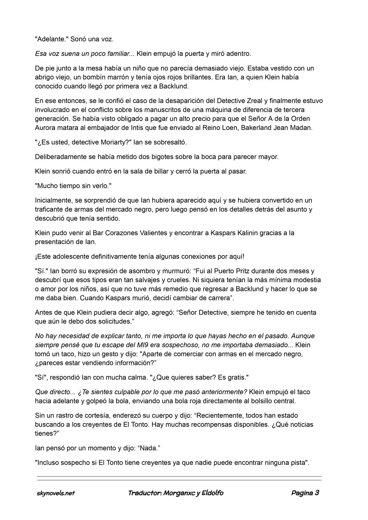 Lord Of The Mysteries (Novela) - Capítulo 433 - Página 3 - LectorTMOo