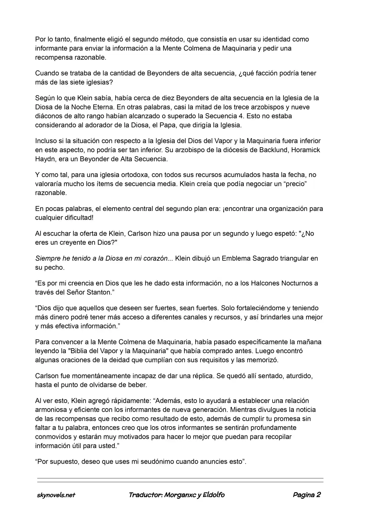 Lord Of The Mysteries (Novela) - Capítulo 436 - Página 2 - LectorTMOo