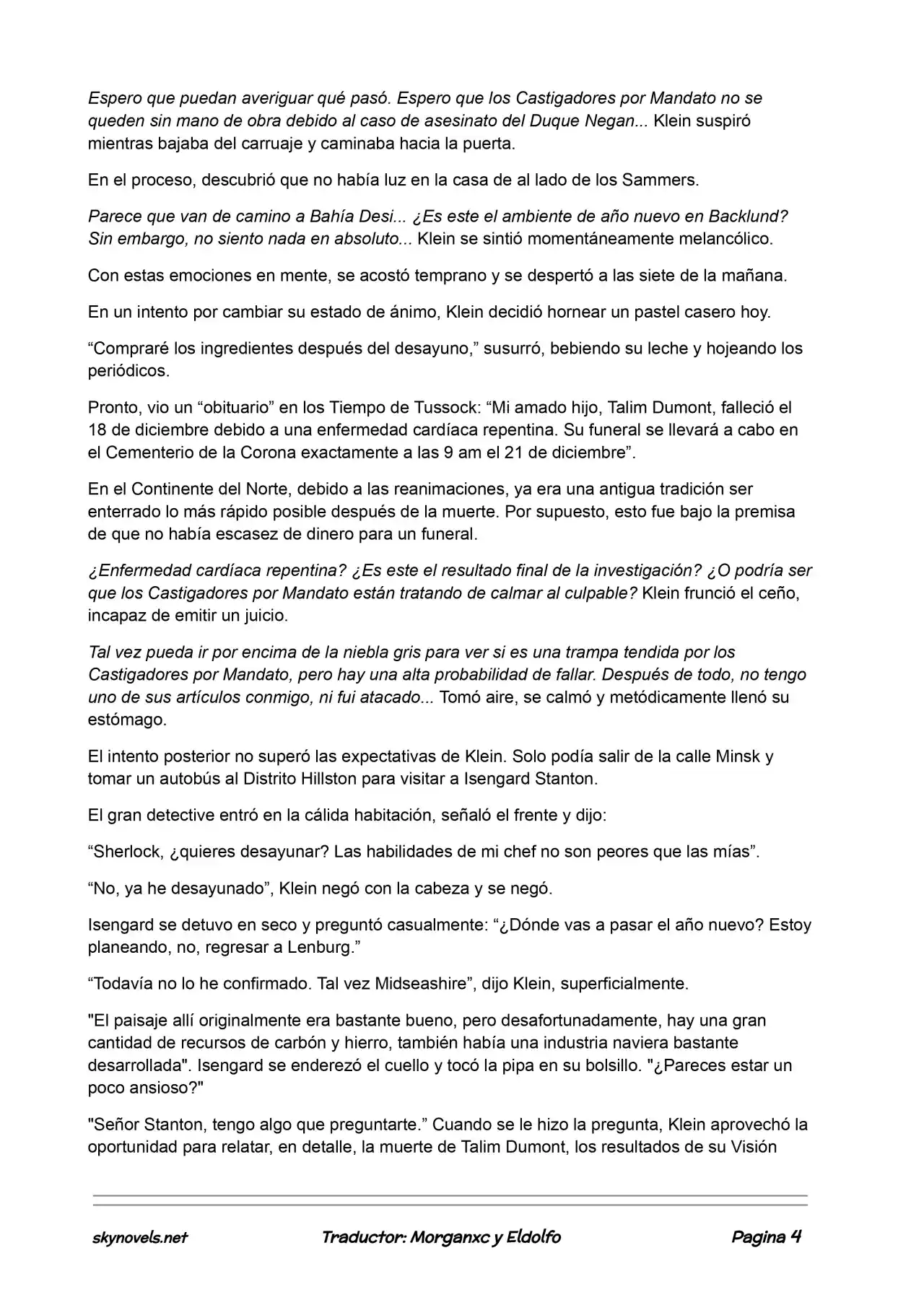 Lord Of The Mysteries (Novela) - Capítulo 437 - Página 4 - LectorTMOo