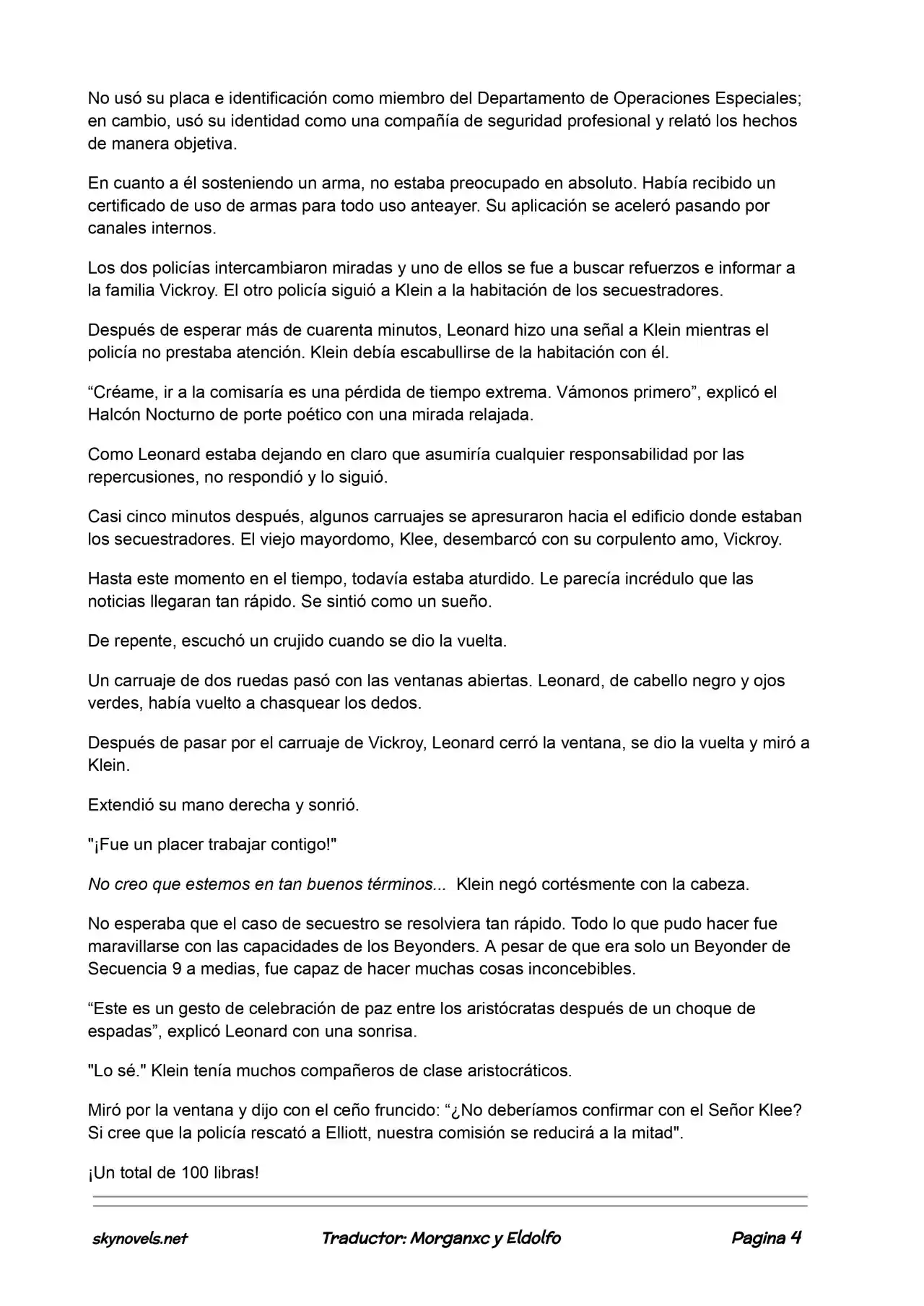 Lord Of The Mysteries (Novela) - Capítulo 44 - Página 4 - LectorTMOo
