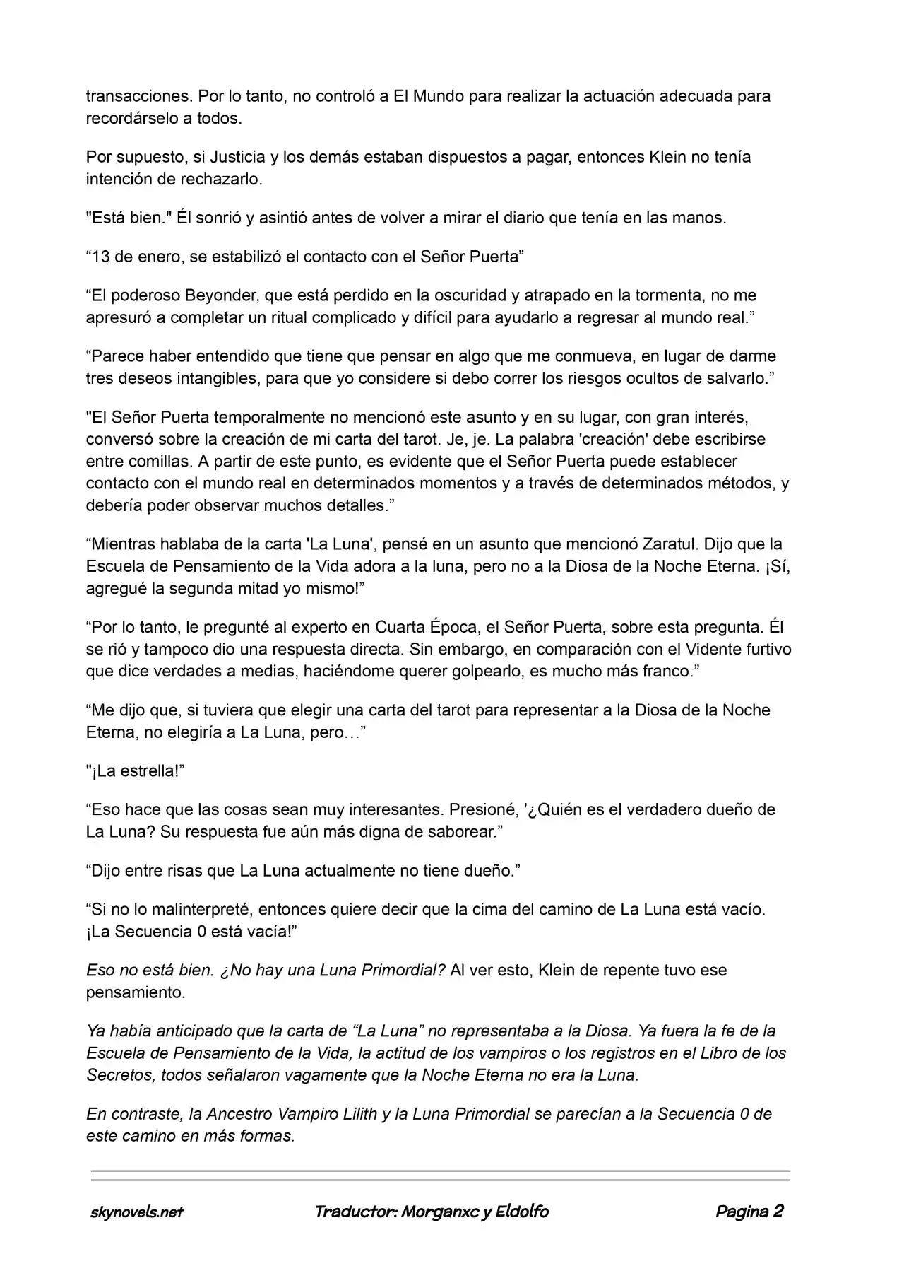 Lord Of The Mysteries (Novela) - Capítulo 440 - Página 2 - LectorTMOo