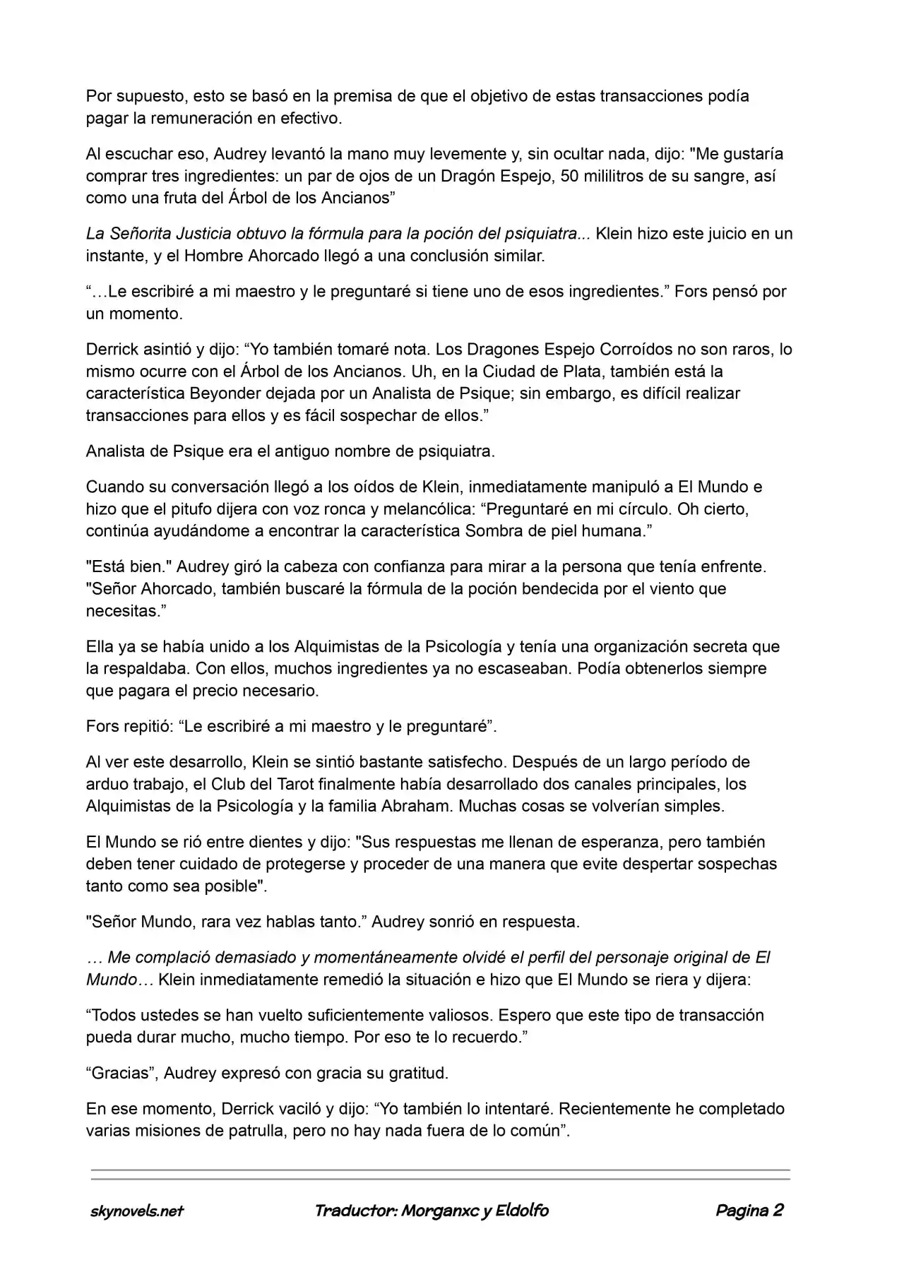 Lord Of The Mysteries (Novela) - Capítulo 441 - Página 2 - LectorTMOo
