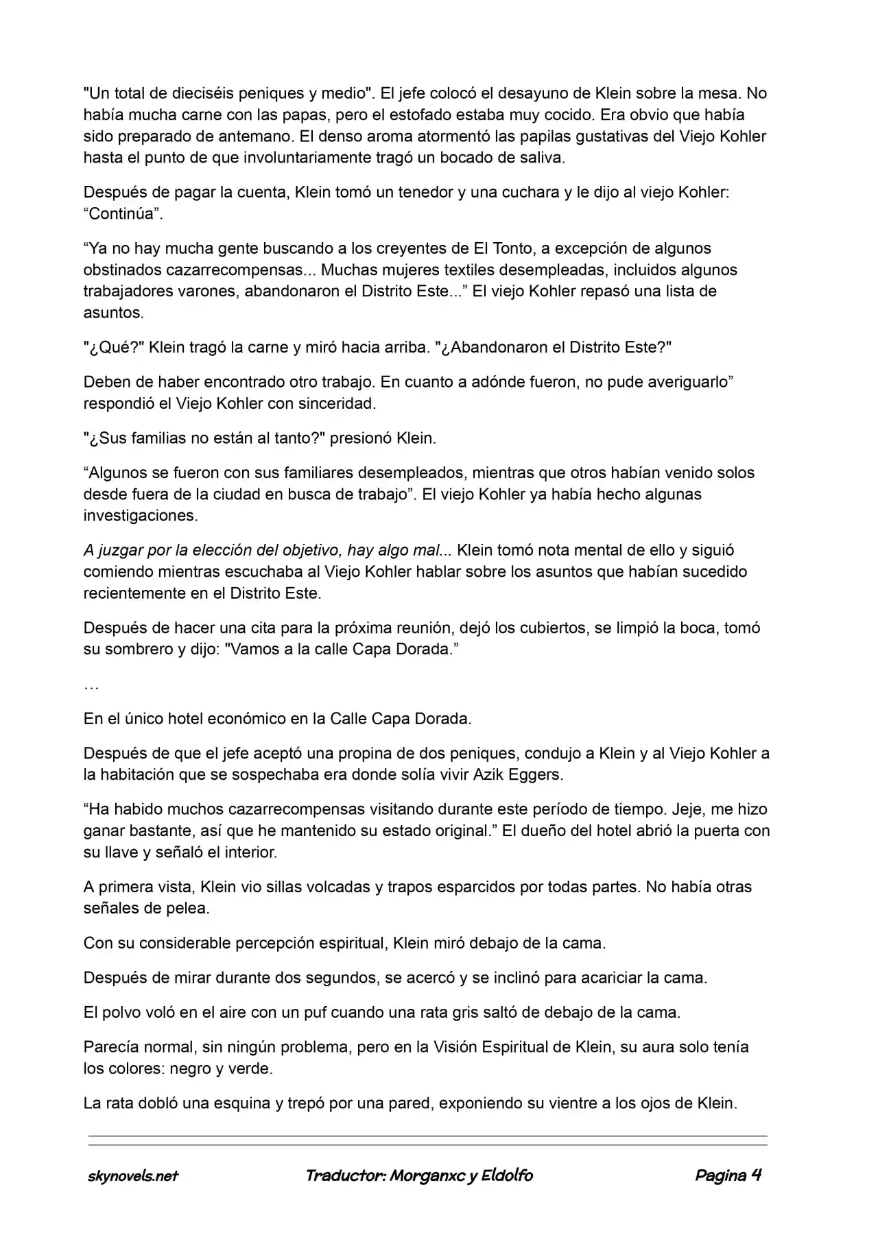 Lord Of The Mysteries (Novela) - Capítulo 445 - Página 4 - LectorTMOo