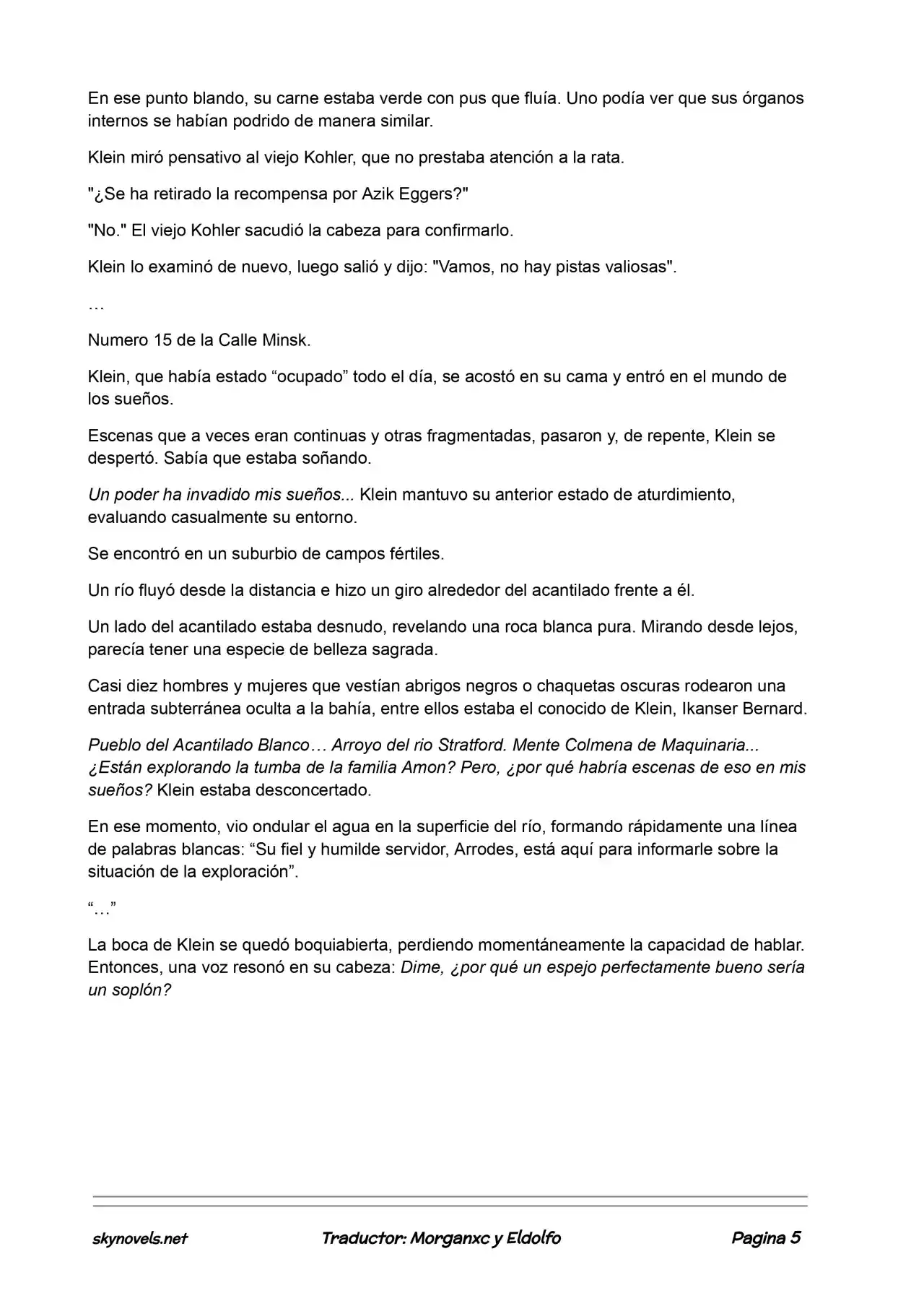 Lord Of The Mysteries (Novela) - Capítulo 445 - Página 5 - LectorTMOo