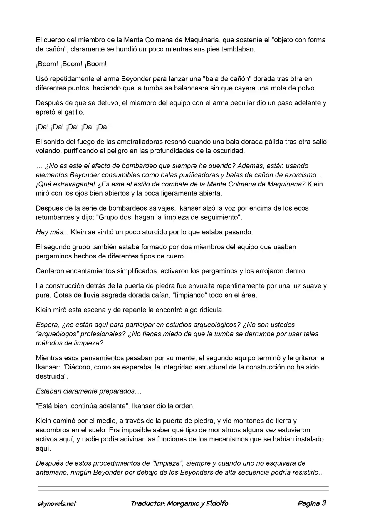 Lord Of The Mysteries (Novela) - Capítulo 446 - Página 3 - LectorTMOo