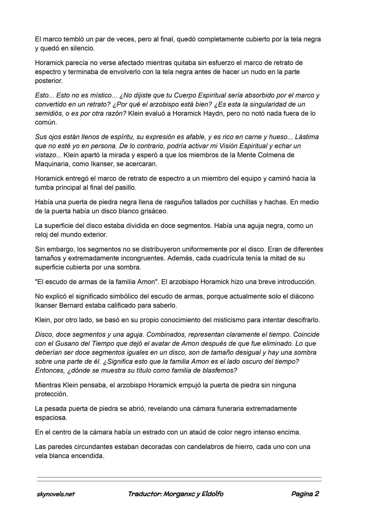 Lord Of The Mysteries (Novela) - Capítulo 447 - Página 2 - LectorTMOo