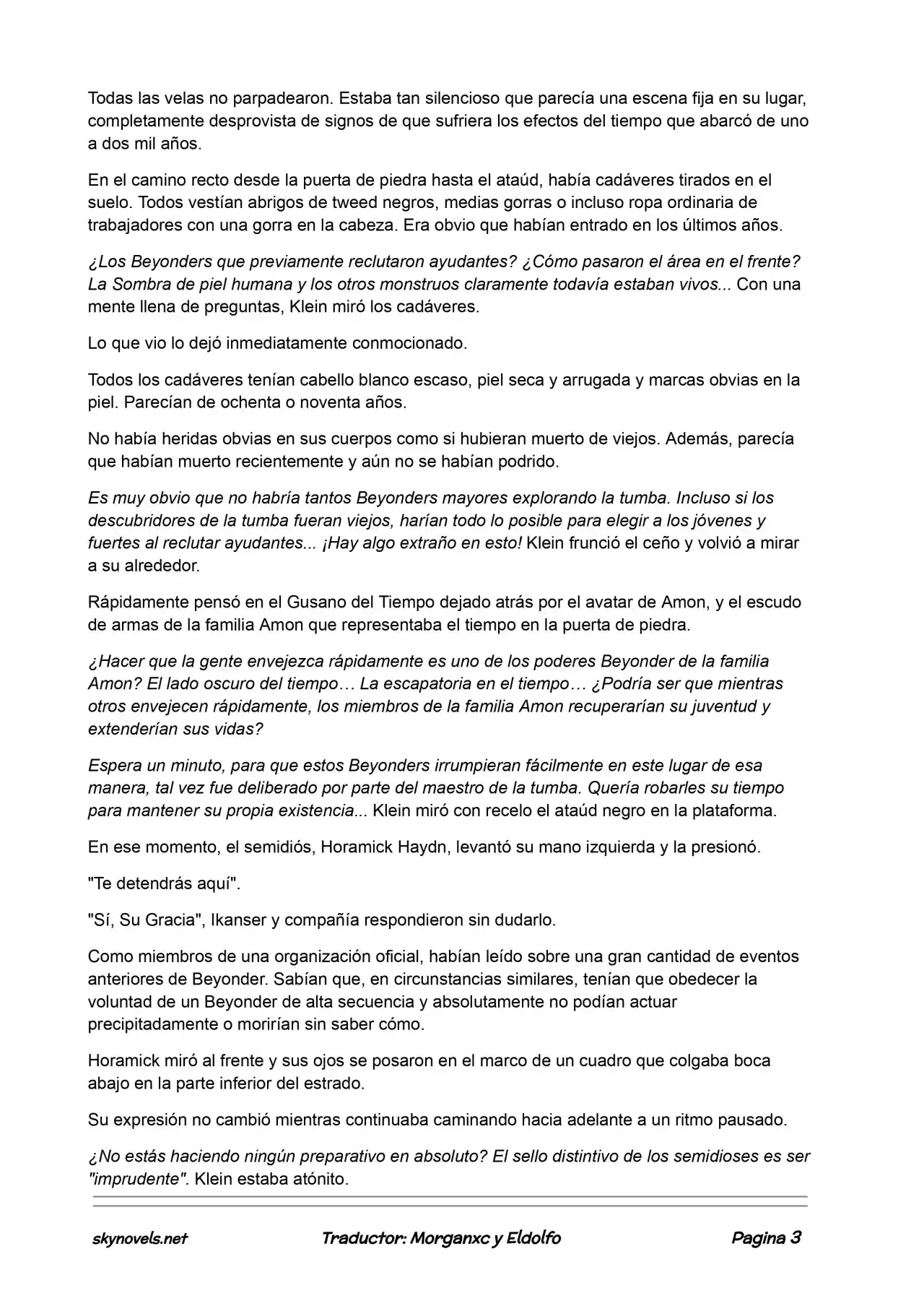 Lord Of The Mysteries (Novela) - Capítulo 447 - Página 3 - LectorTMOo
