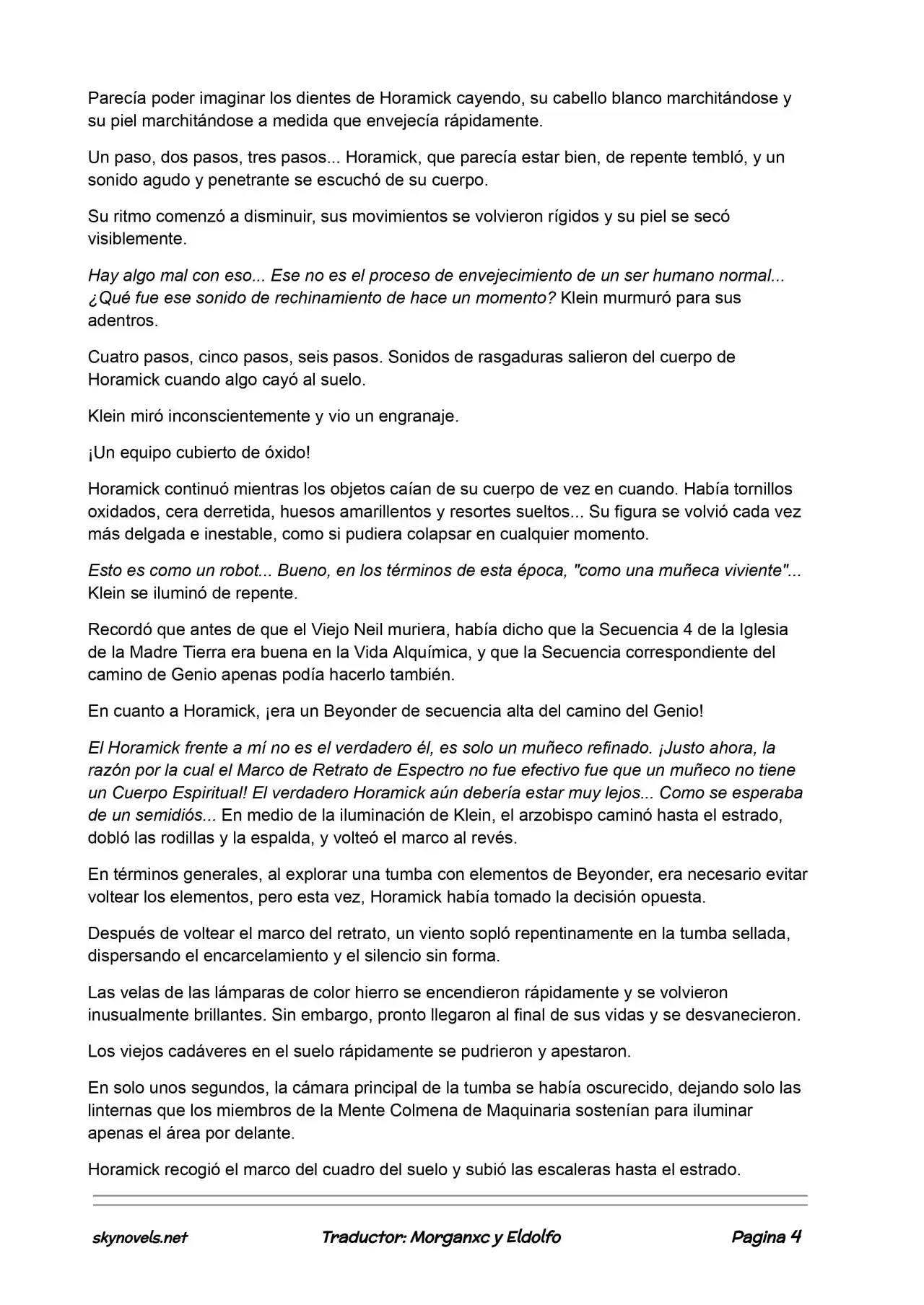 Lord Of The Mysteries (Novela) - Capítulo 447 - Página 4 - LectorTMOo