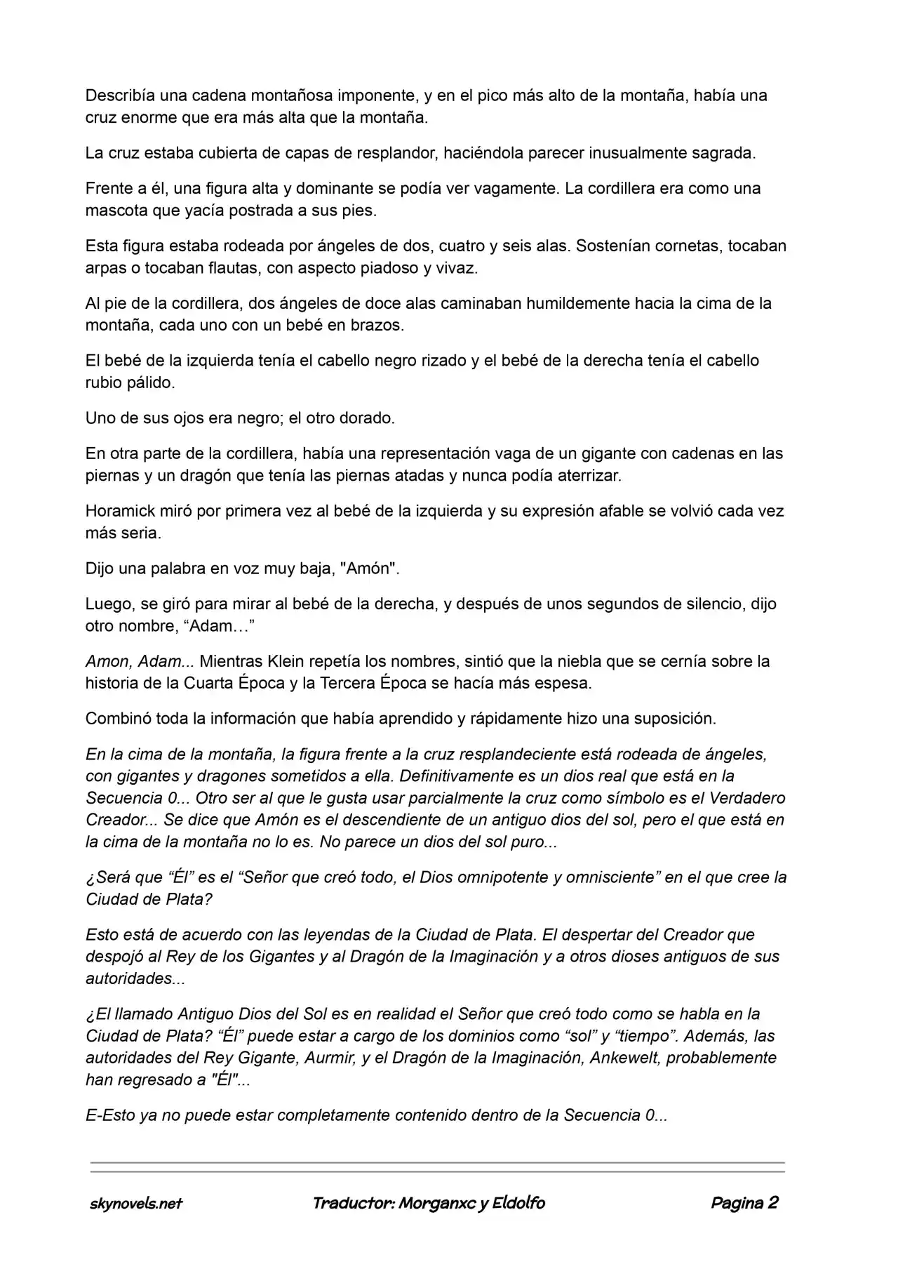 Lord Of The Mysteries (Novela) - Capítulo 448 - Página 2 - LectorTMOo