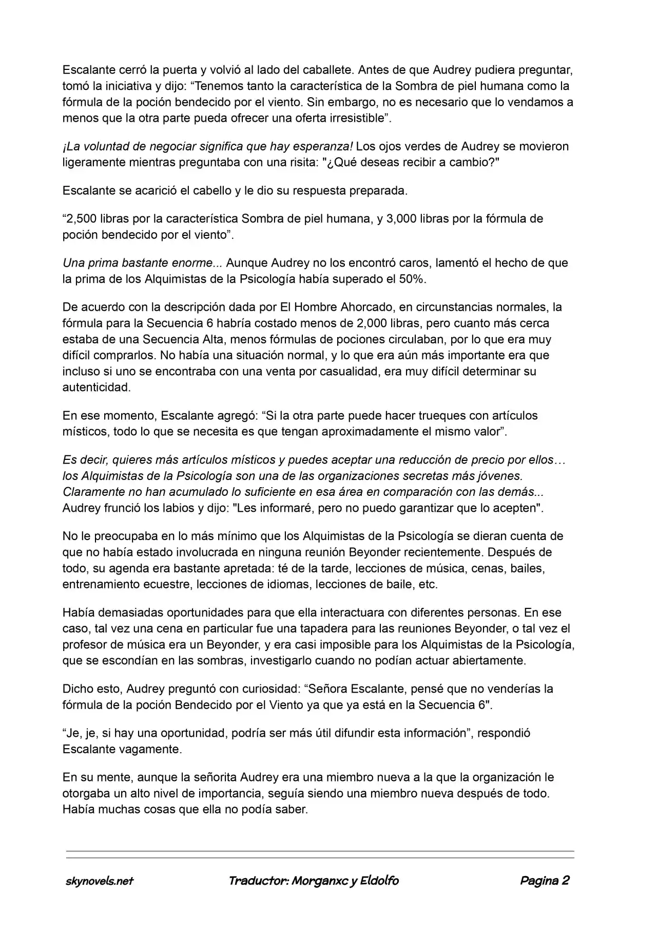 Lord Of The Mysteries (Novela) - Capítulo 449 - Página 2 - LectorTMOo