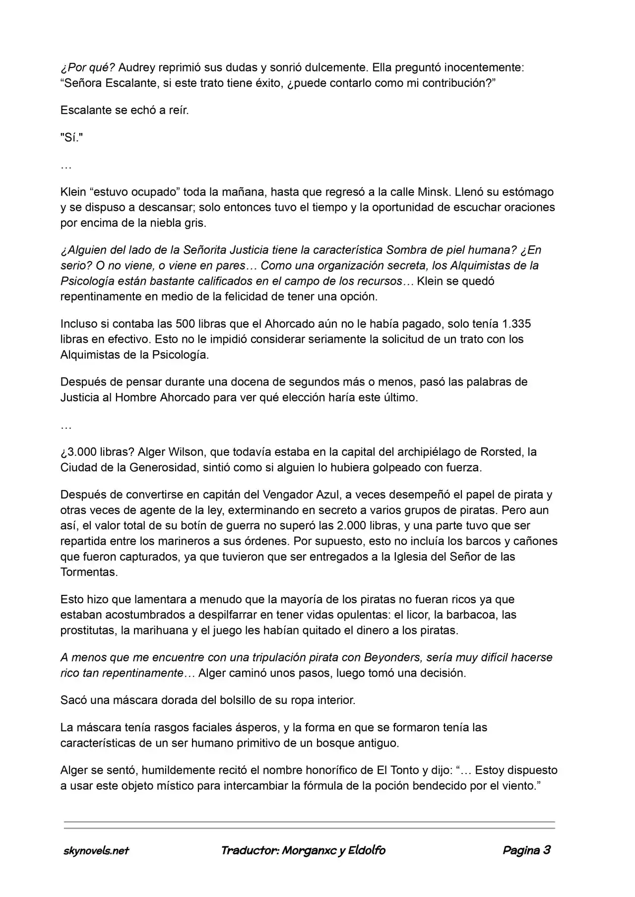 Lord Of The Mysteries (Novela) - Capítulo 449 - Página 3 - LectorTMOo