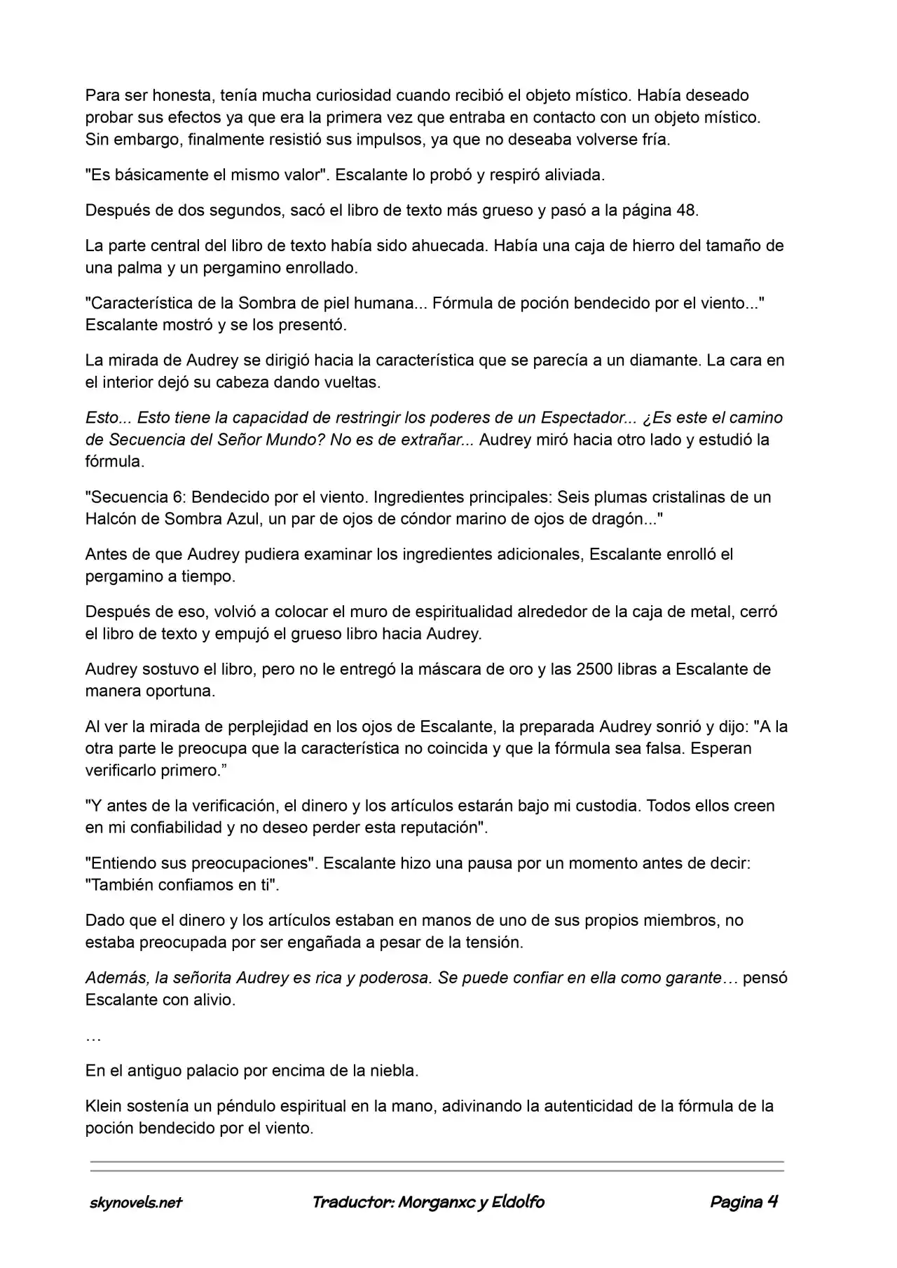 Lord Of The Mysteries (Novela) - Capítulo 450 - Página 4 - LectorTMOo