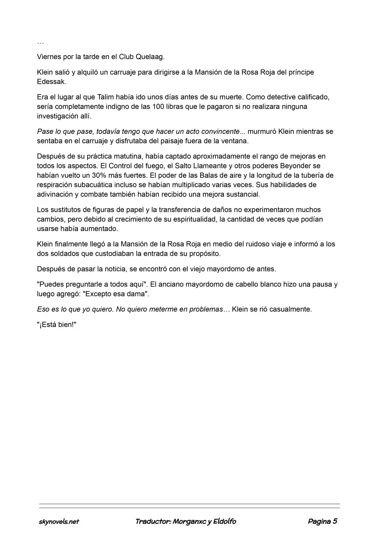 Lord Of The Mysteries (Novela) - Capítulo 452 - Página 5 - LectorTMOo