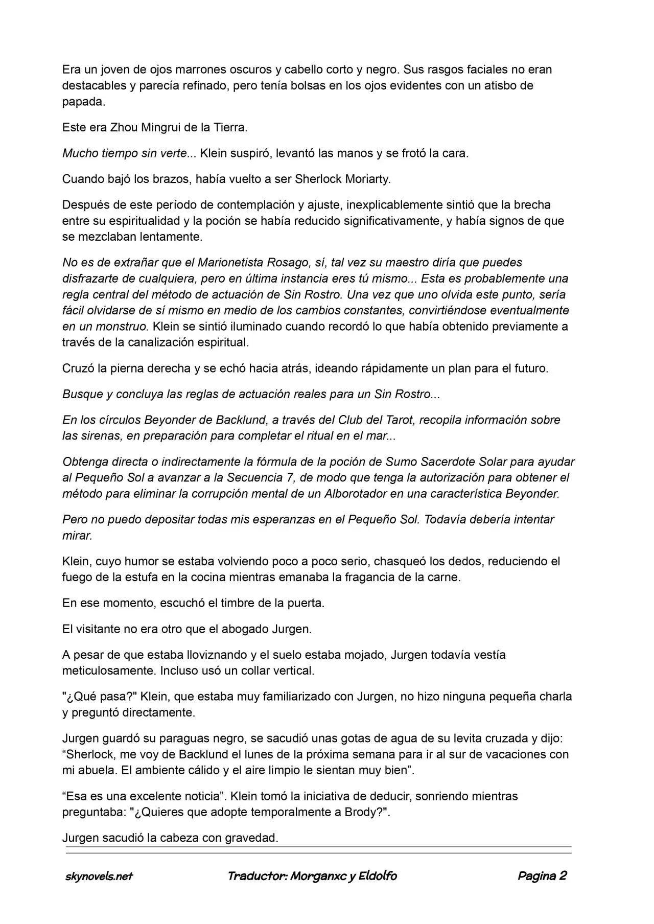 Lord Of The Mysteries (Novela) - Capítulo 454 - Página 2 - LectorTMOo