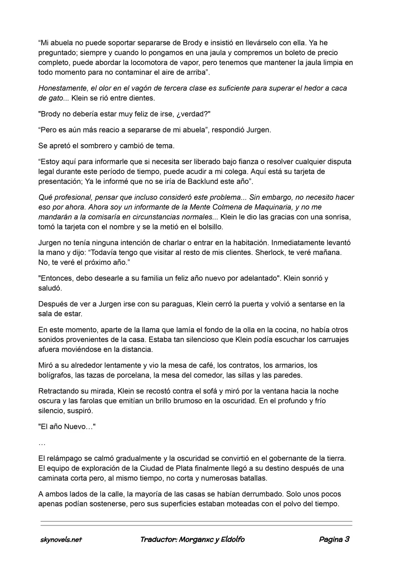 Lord Of The Mysteries (Novela) - Capítulo 454 - Página 3 - LectorTMOo