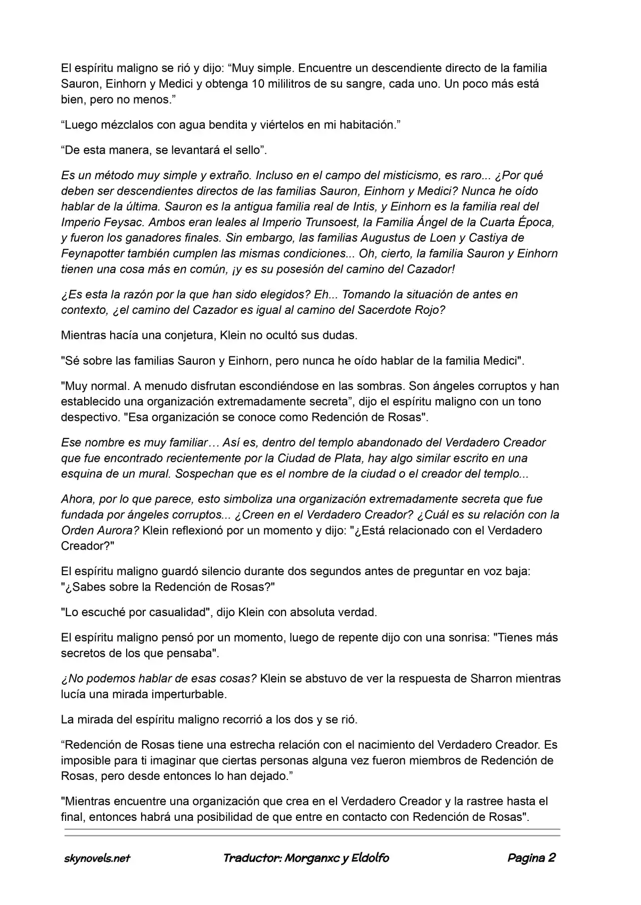 Lord Of The Mysteries (Novela) - Capítulo 457 - Página 2 - LectorTMOo
