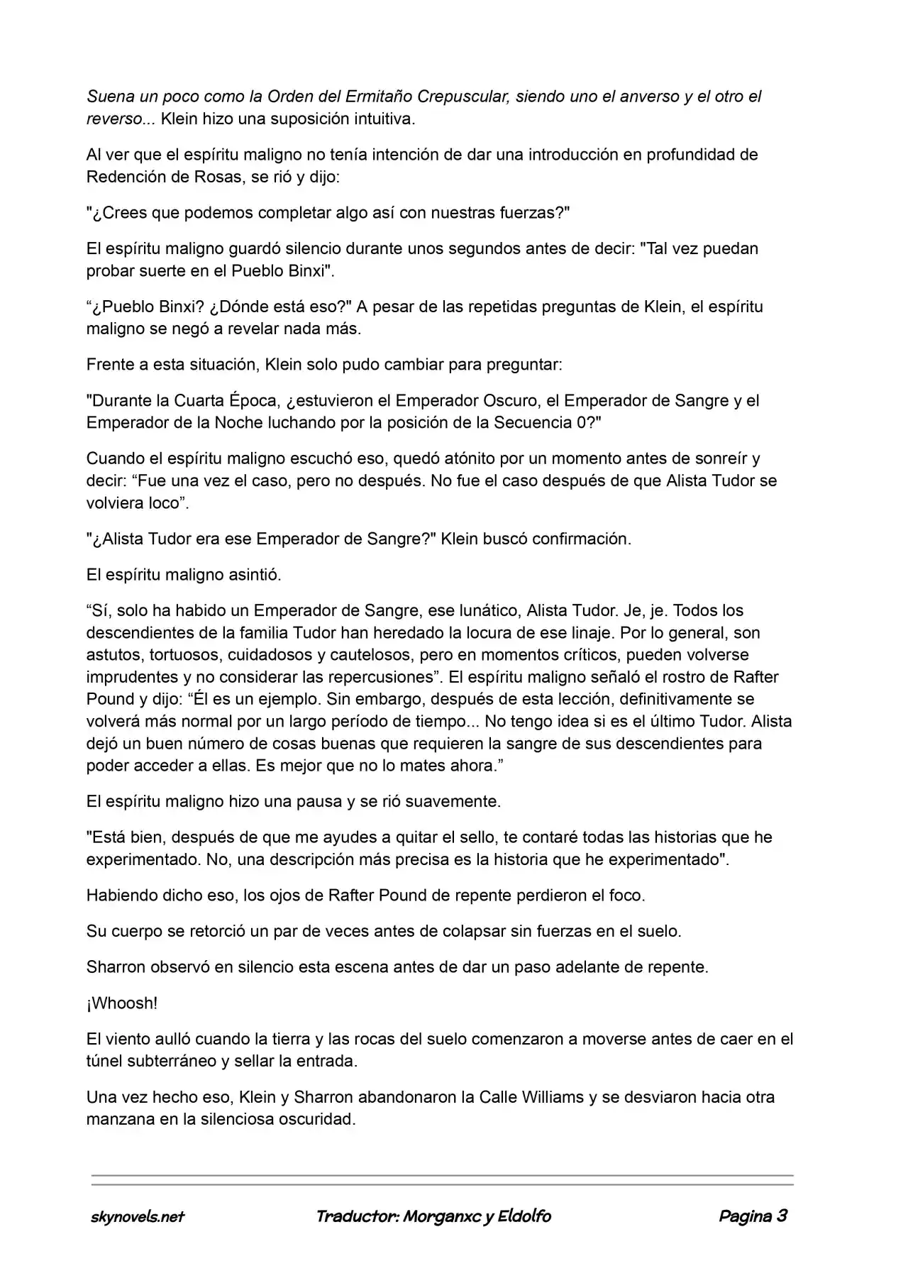 Lord Of The Mysteries (Novela) - Capítulo 457 - Página 3 - LectorTMOo