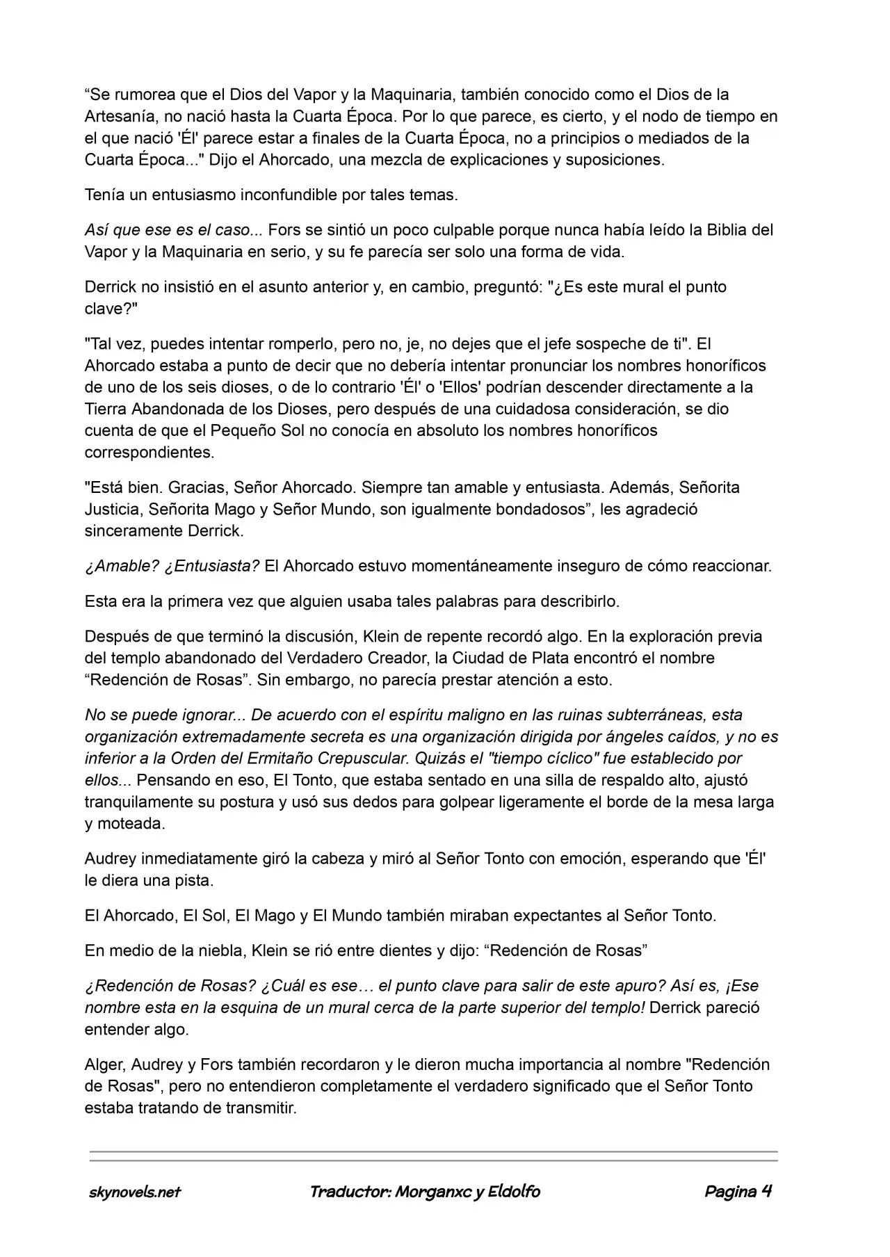 Lord Of The Mysteries (Novela) - Capítulo 461 - Página 4 - LectorTMOo