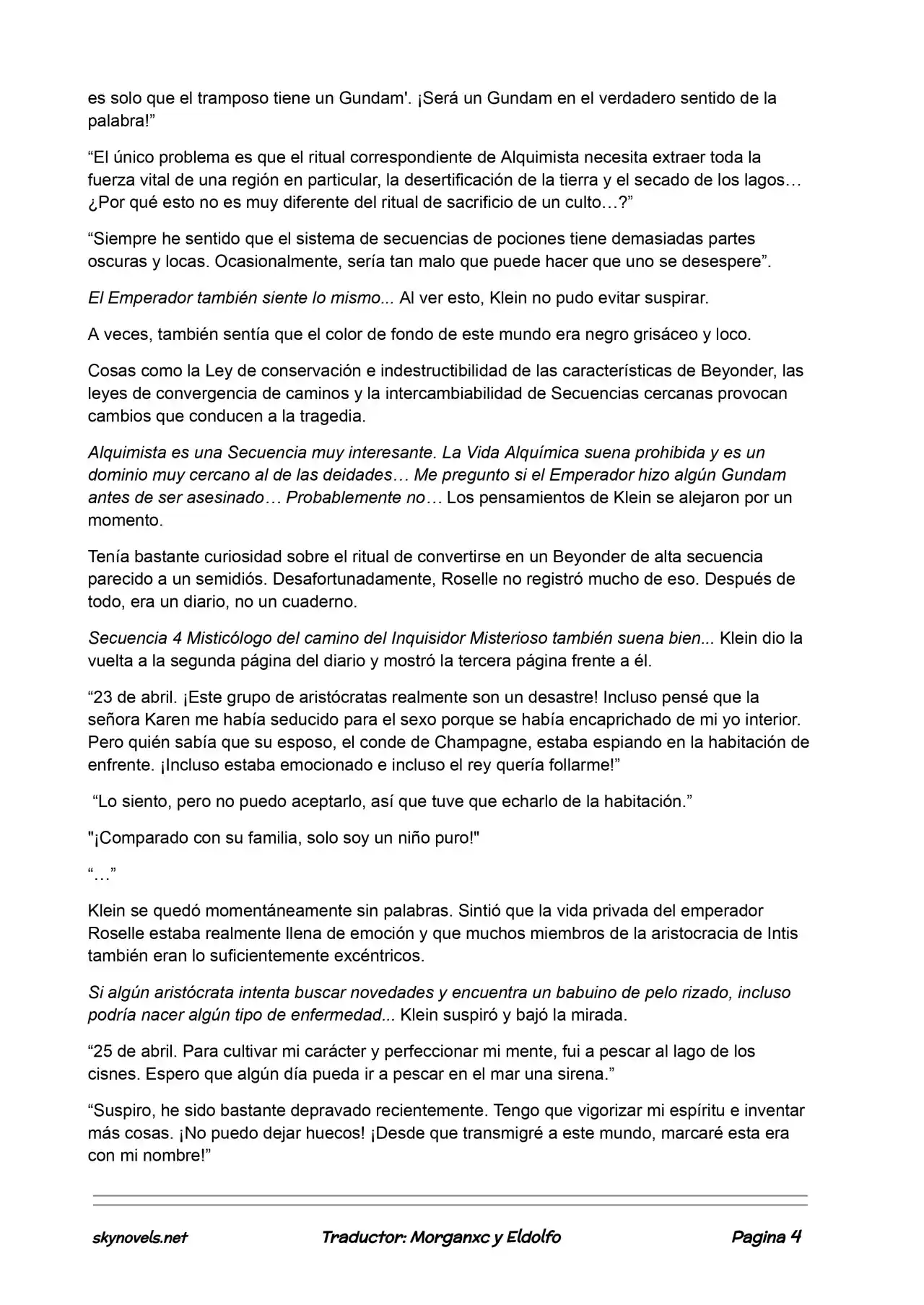 Lord Of The Mysteries (Novela) - Capítulo 462 - Página 4 - LectorTMOo