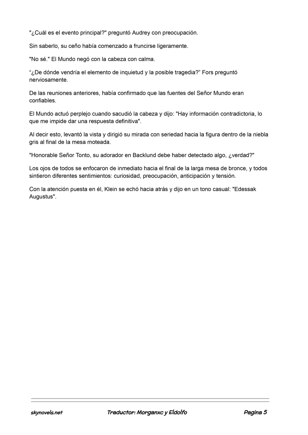 Lord Of The Mysteries (Novela) - Capítulo 463 - Página 5 - LectorTMOo