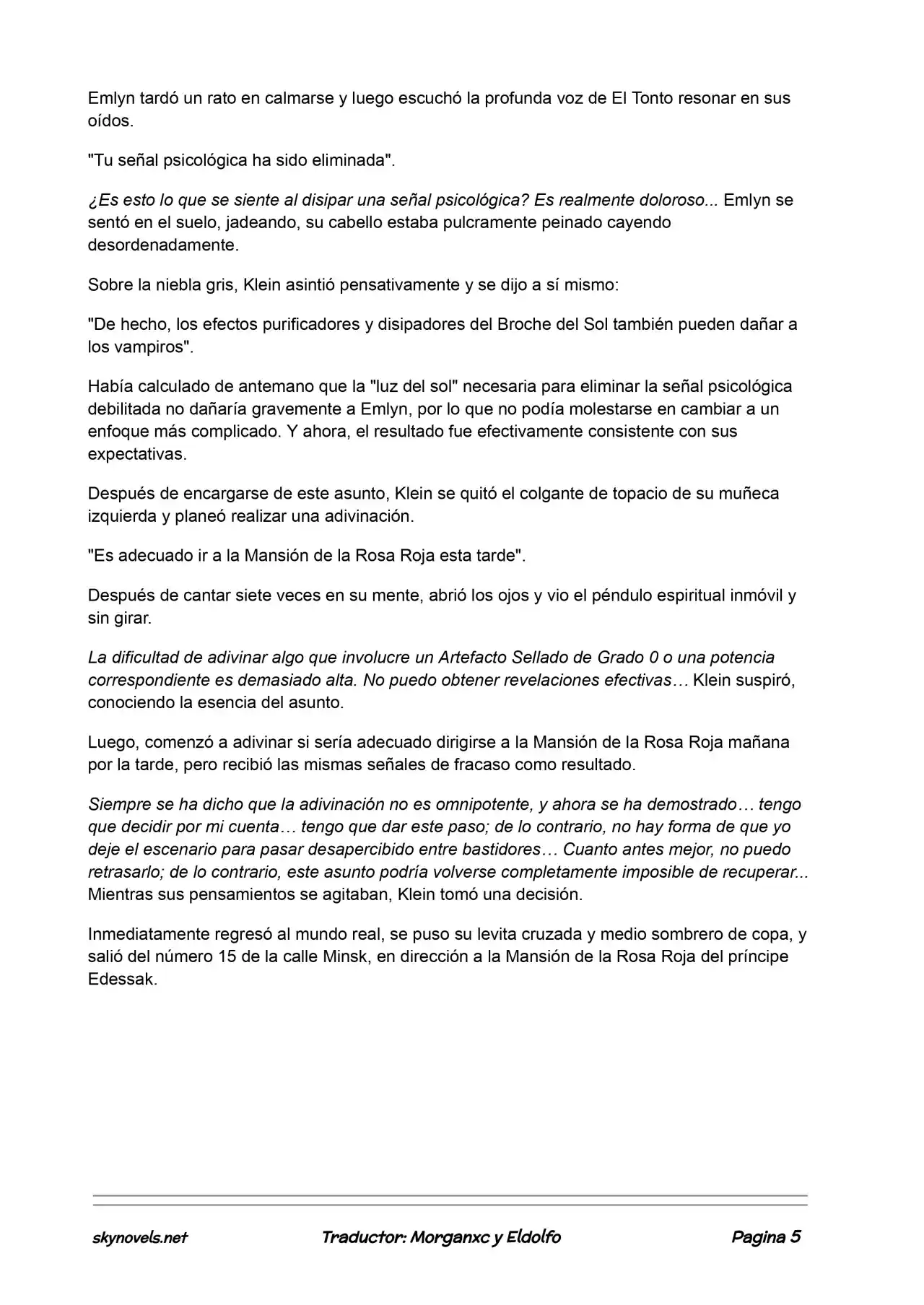 Lord Of The Mysteries (Novela) - Capítulo 469 - Página 5 - LectorTMOo