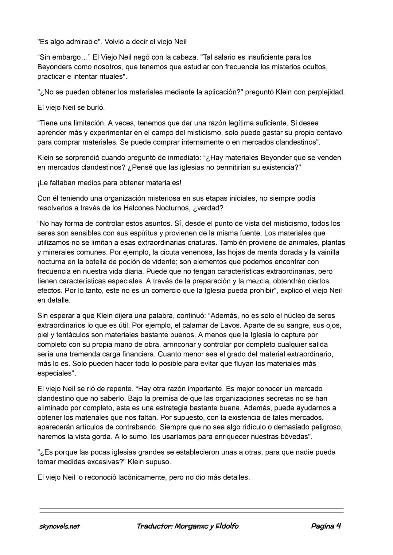 Lord Of The Mysteries (Novela) - Capítulo 47 - Página 4 - LectorTMOo