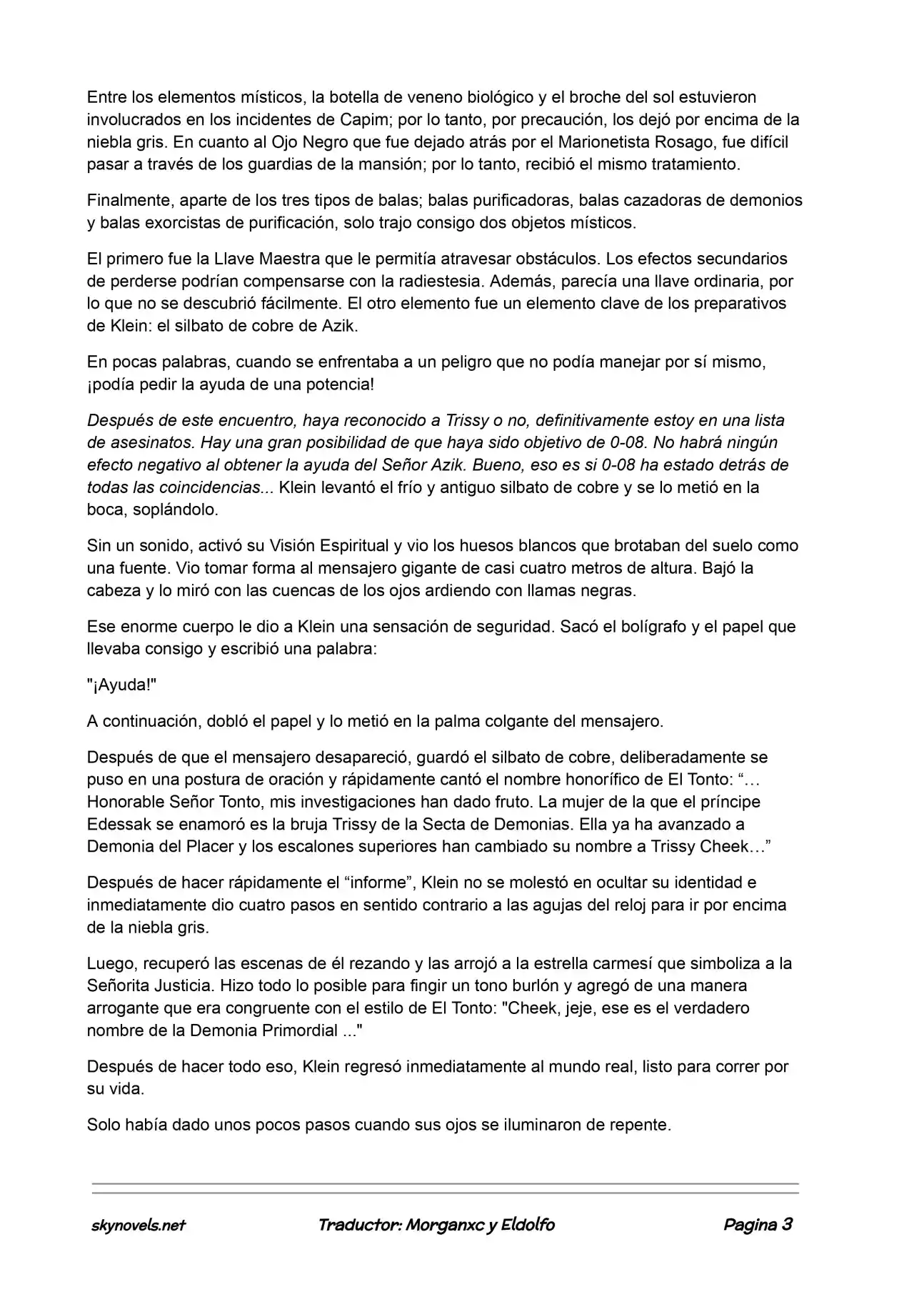Lord Of The Mysteries (Novela) - Capítulo 471 - Página 3 - LectorTMOo