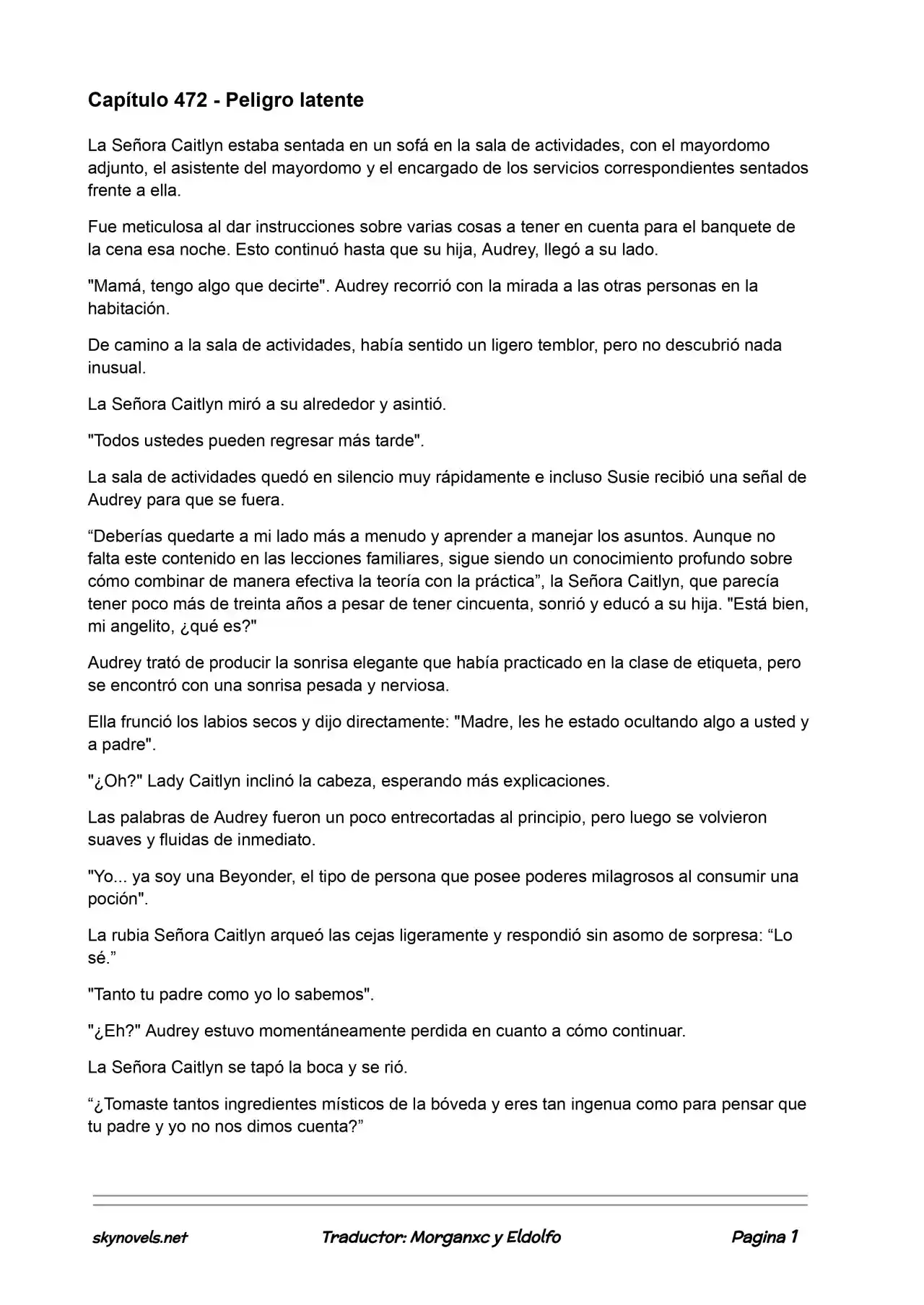 Lord Of The Mysteries (Novela) - Capítulo 472 - Página 1 - LectorTMOo