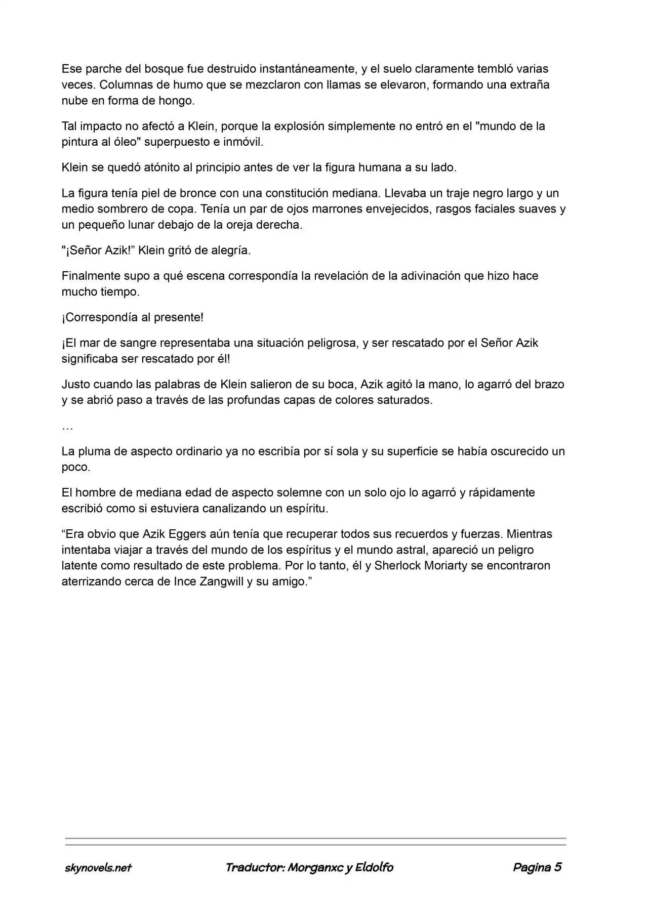 Lord Of The Mysteries (Novela) - Capítulo 472 - Página 5 - LectorTMOo