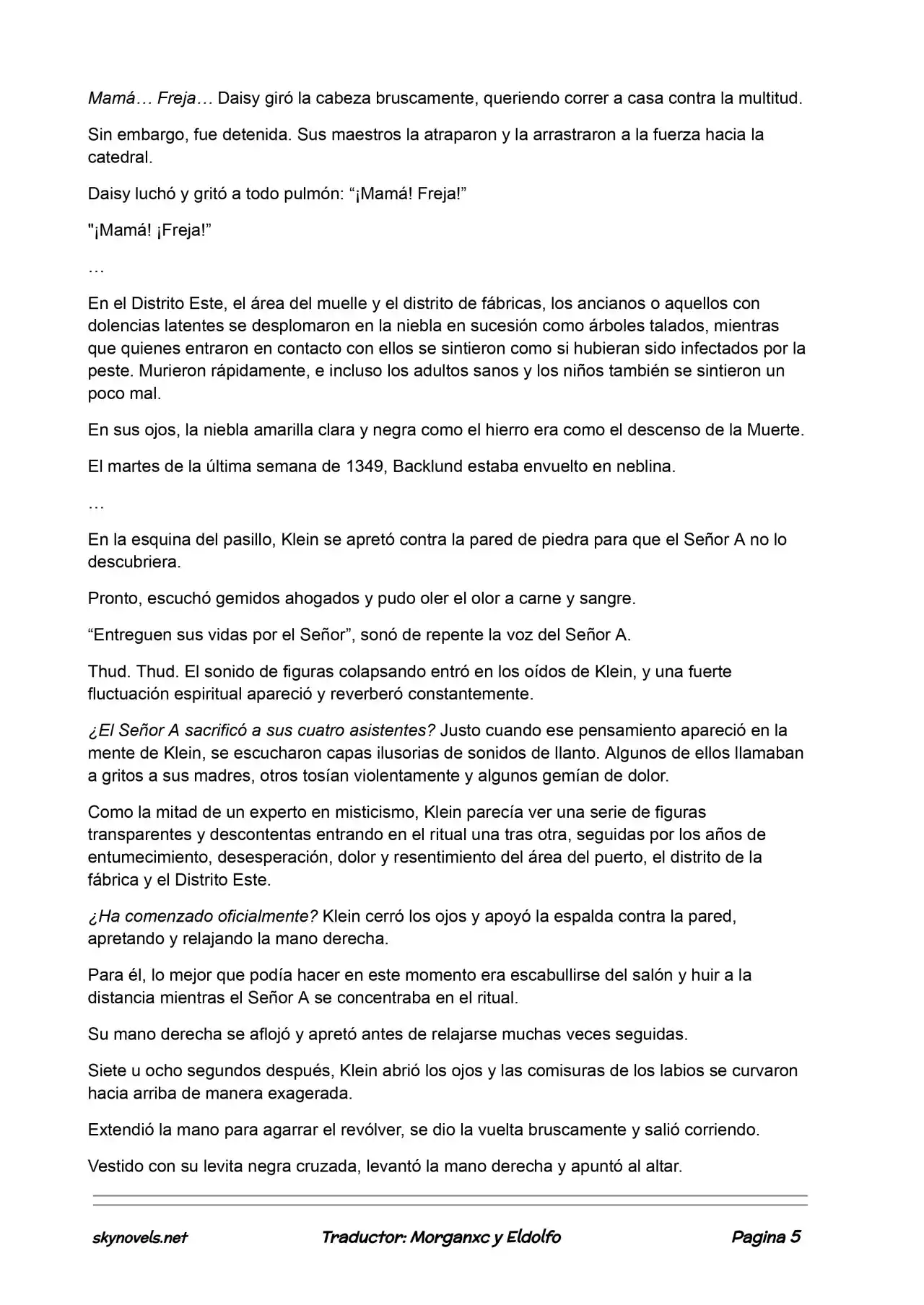 Lord Of The Mysteries (Novela) - Capítulo 476 - Página 5 - LectorTMOo