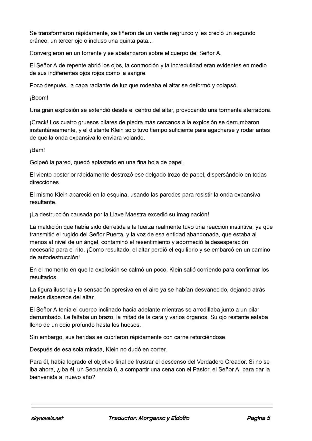 Lord Of The Mysteries (Novela) - Capítulo 477 - Página 5 - LectorTMOo