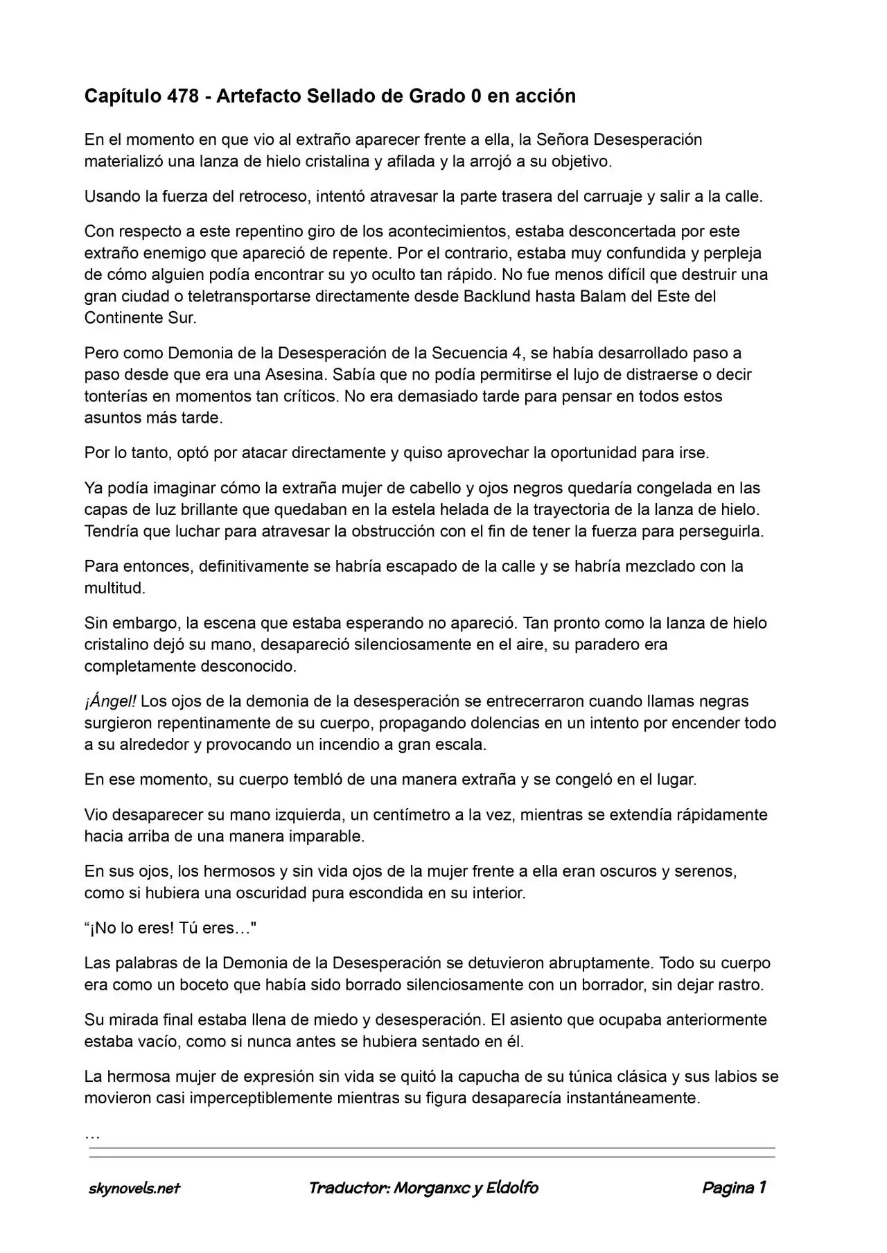 Lord Of The Mysteries (Novela) - Capítulo 478 - Página 1 - LectorTMOo