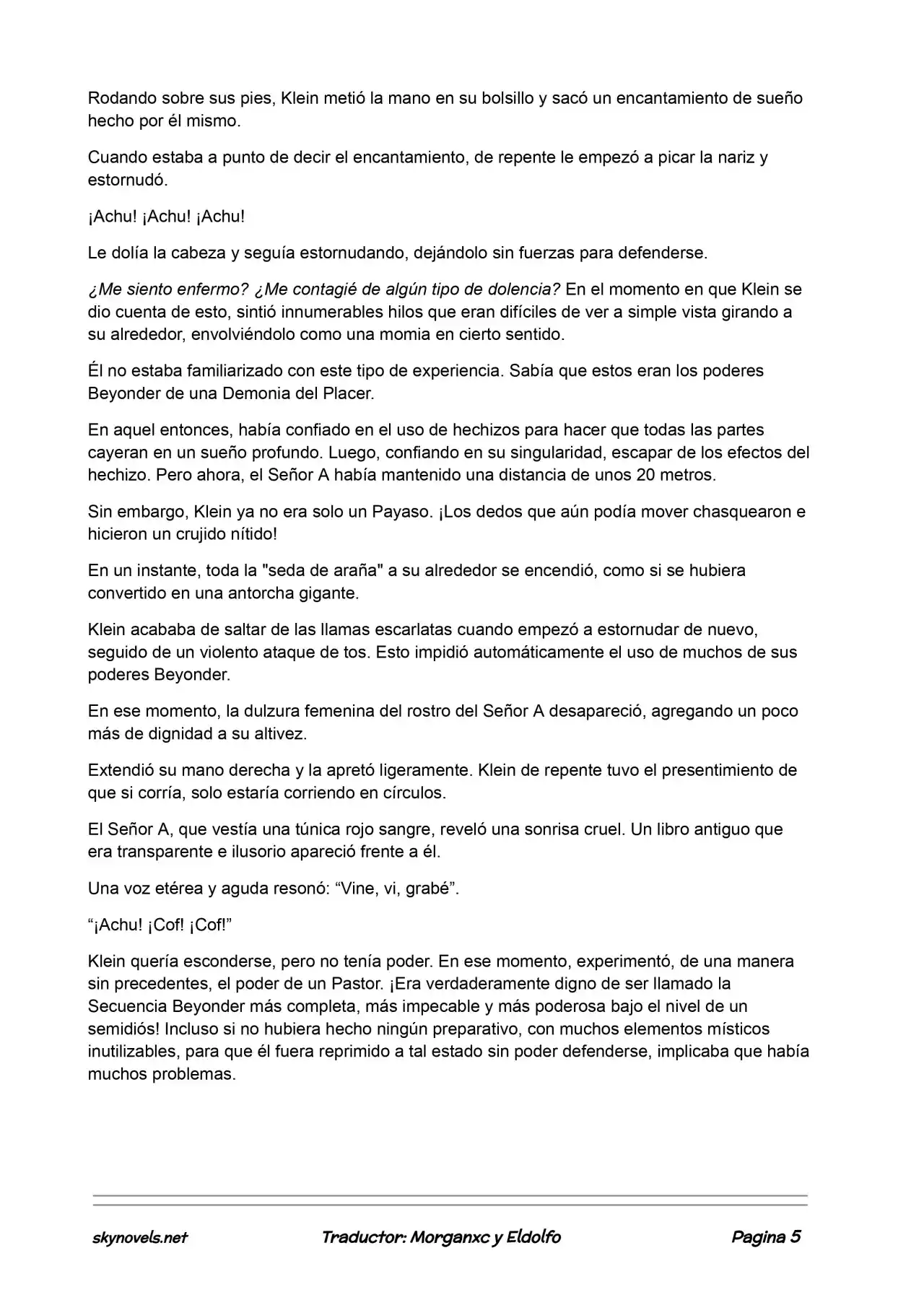 Lord Of The Mysteries (Novela) - Capítulo 478 - Página 5 - LectorTMOo