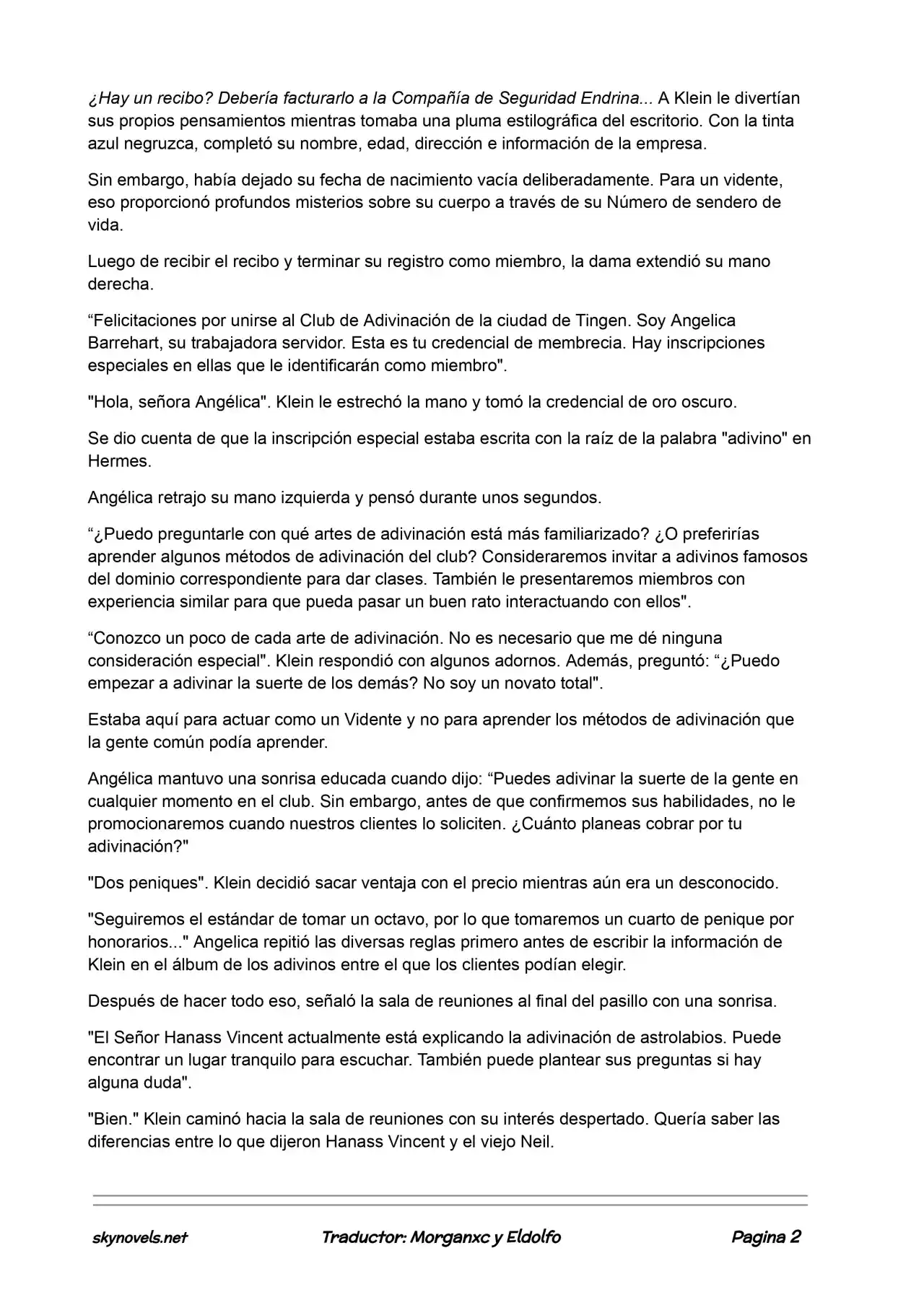 Lord Of The Mysteries (Novela) - Capítulo 48 - Página 2 - LectorTMOo