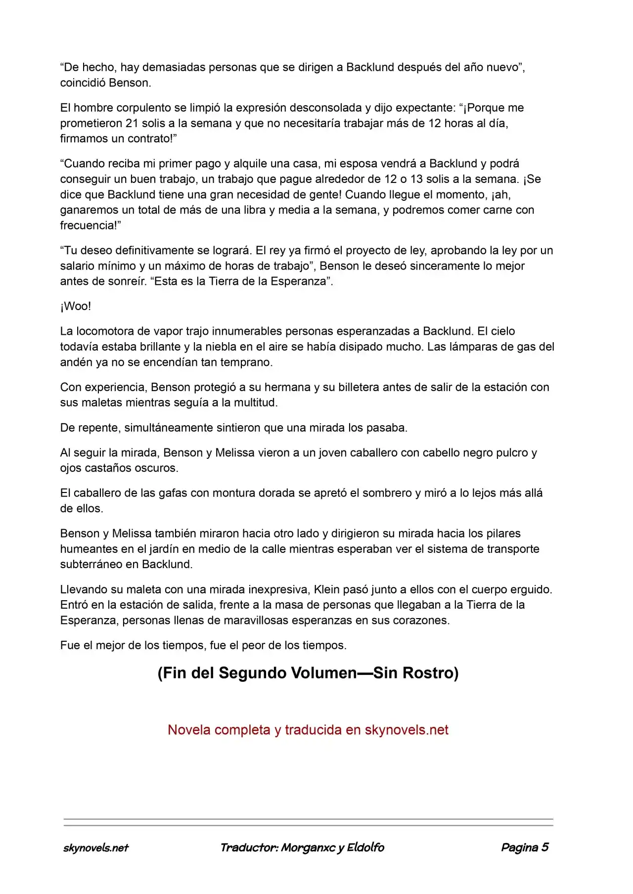 Lord Of The Mysteries (Novela) - Capítulo 482 - Página 5 - LectorTMOo