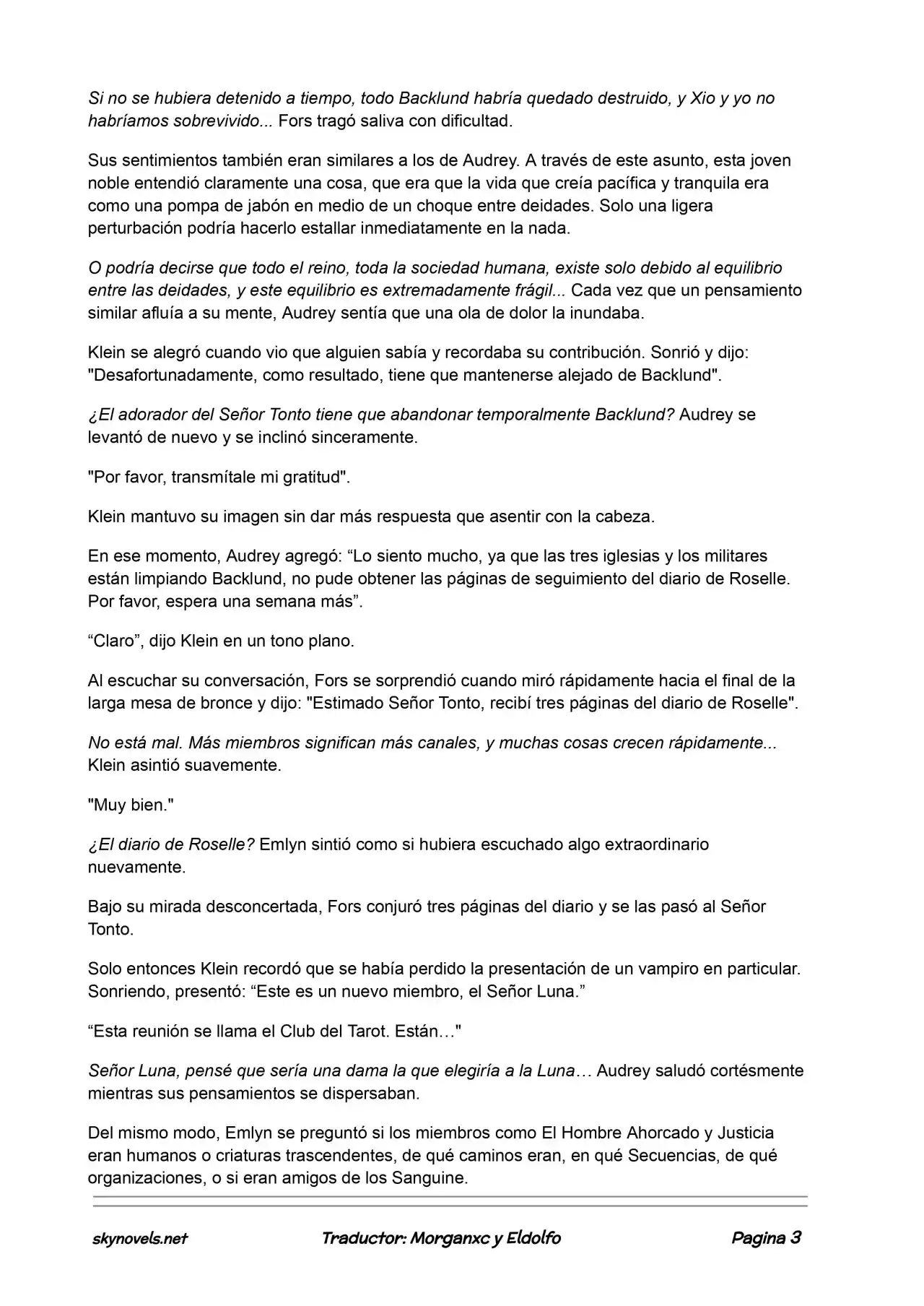 Lord Of The Mysteries (Novela) - Capítulo 484 - Página 3 - LectorTMOo