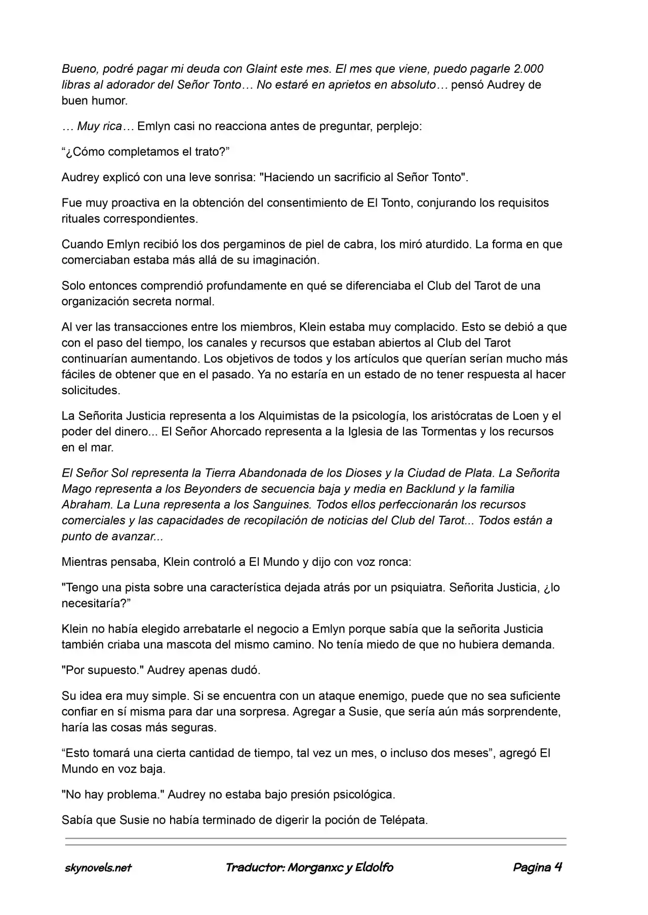 Lord Of The Mysteries (Novela) - Capítulo 487 - Página 4 - LectorTMOo