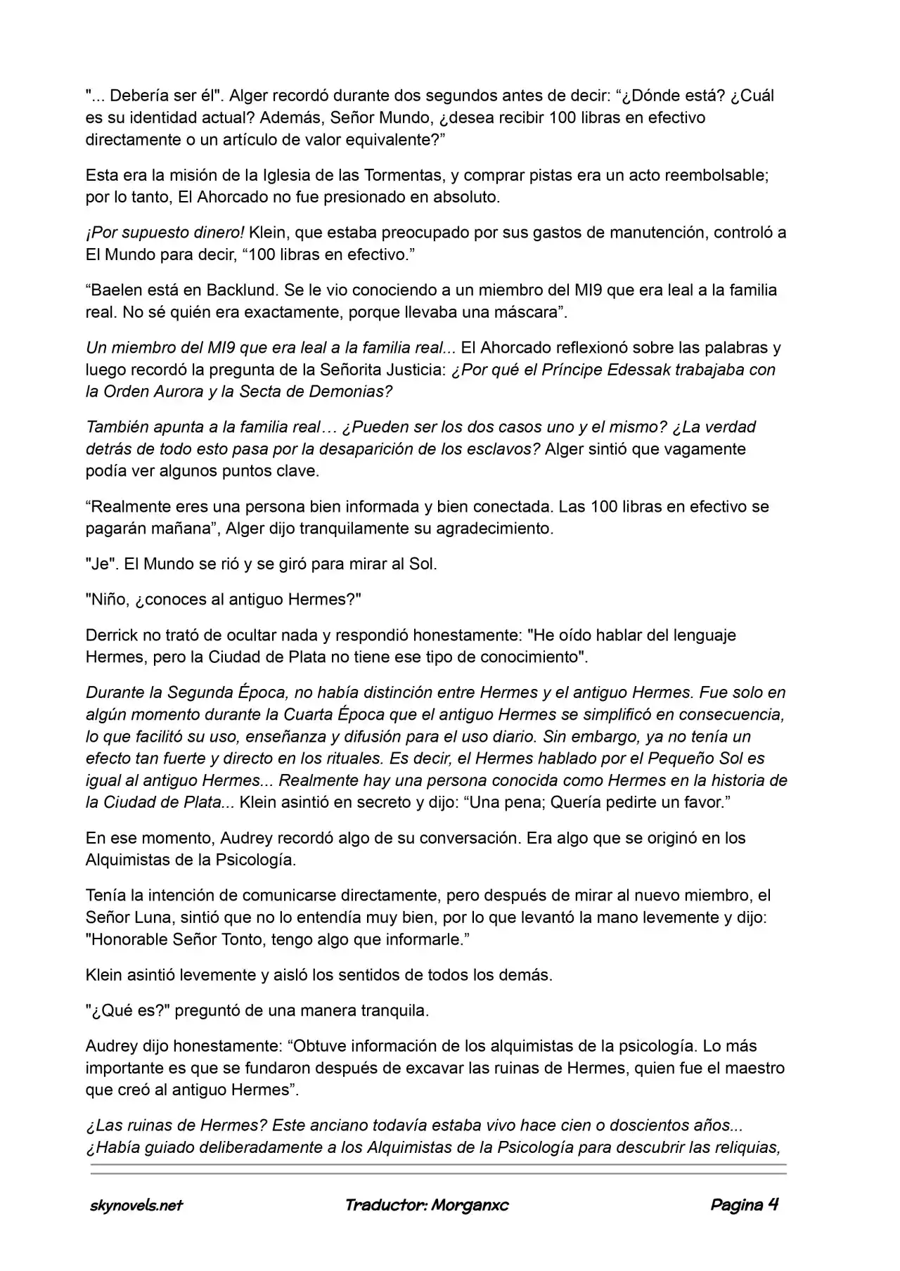 Lord Of The Mysteries (Novela) - Capítulo 488 - Página 4 - LectorTMOo