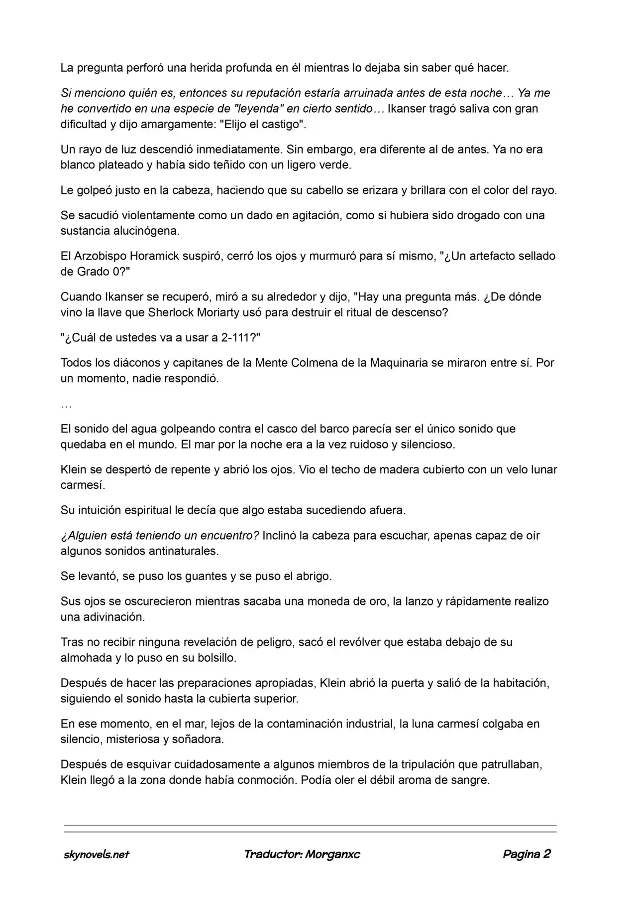 Lord Of The Mysteries (Novela) - Capítulo 493 - Página 2 - LectorTMOo