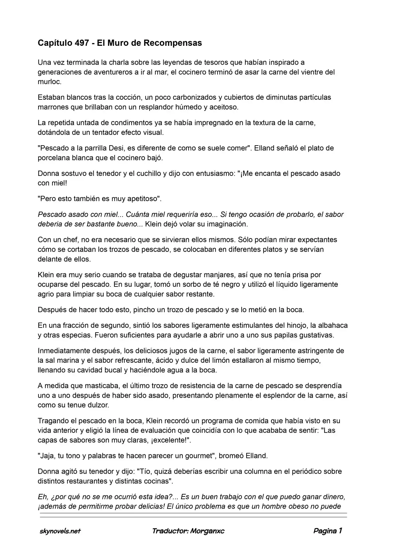 Lord Of The Mysteries (Novela) - Capítulo 497 - Página 1 - LectorTMOo