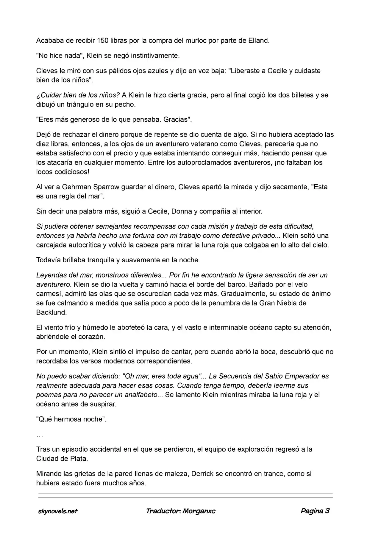 Lord Of The Mysteries (Novela) - Capítulo 497 - Página 3 - LectorTMOo