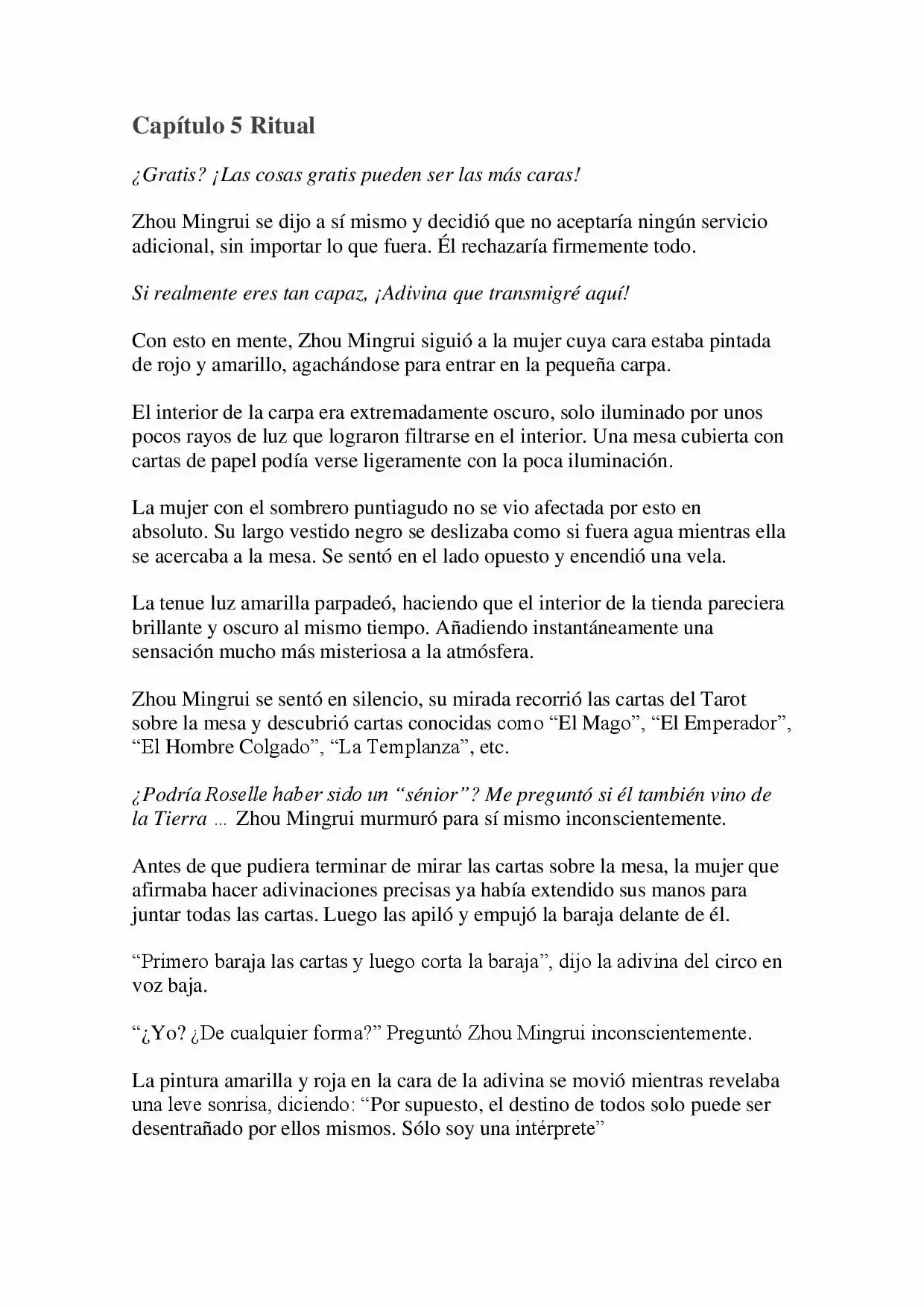 Lord Of The Mysteries (Novela) - Capítulo 5 - Página 1 - LectorTMOo