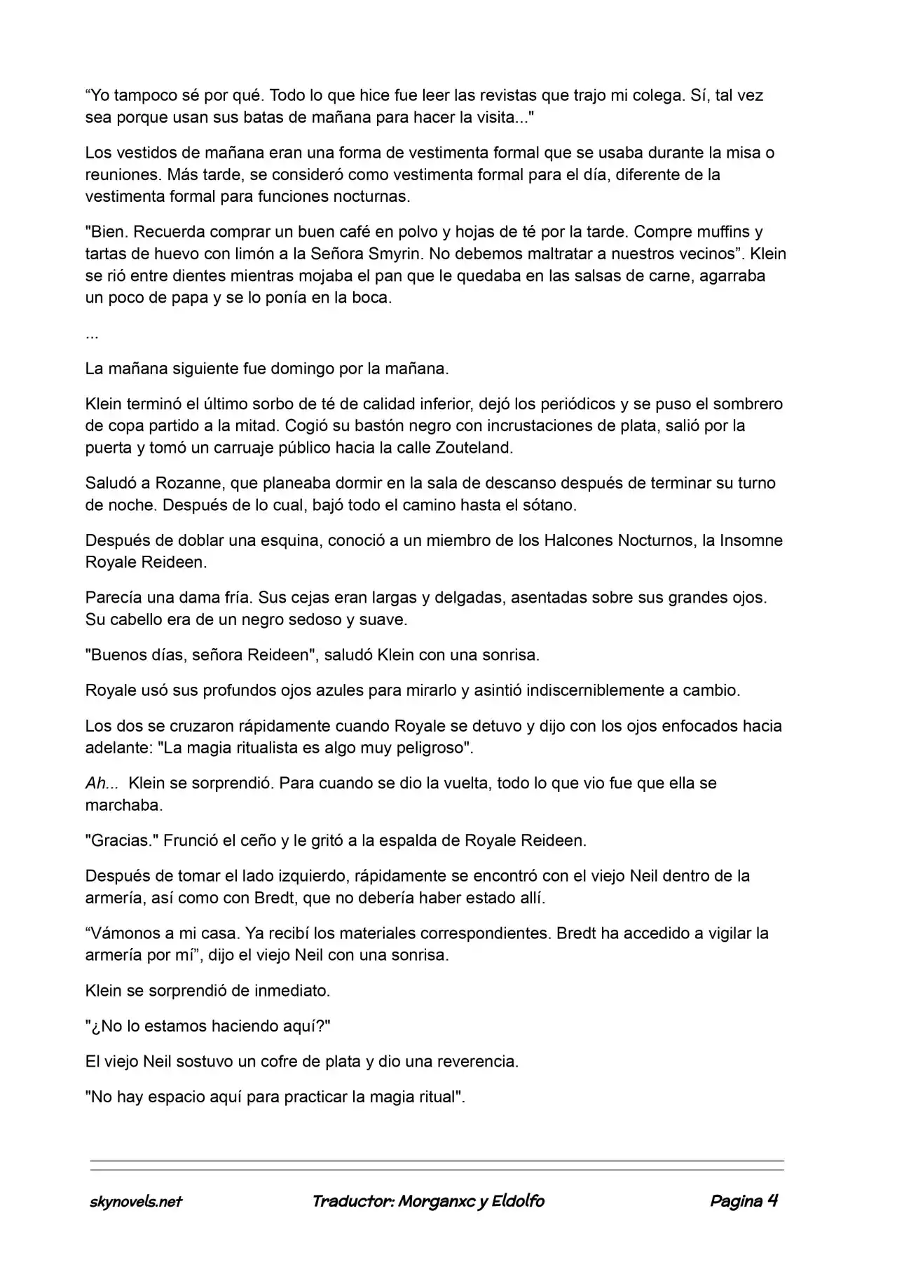 Lord Of The Mysteries (Novela) - Capítulo 50 - Página 4 - LectorTMOo