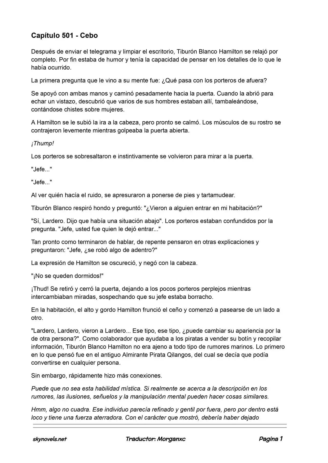 Lord Of The Mysteries (Novela) - Capítulo 501 - Página 1 - LectorTMOo