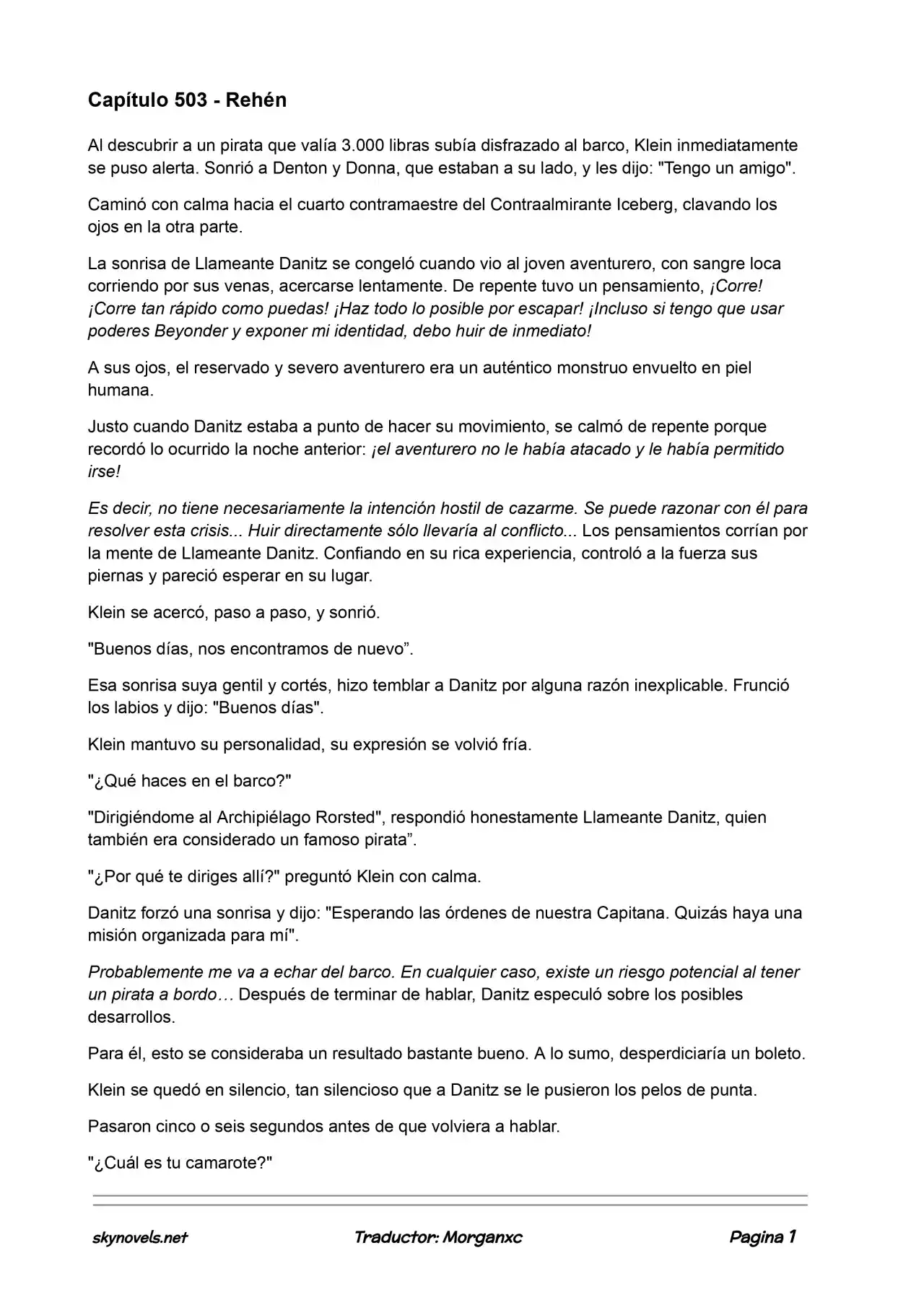 Lord Of The Mysteries (Novela) - Capítulo 503 - Página 1 - LectorTMOo