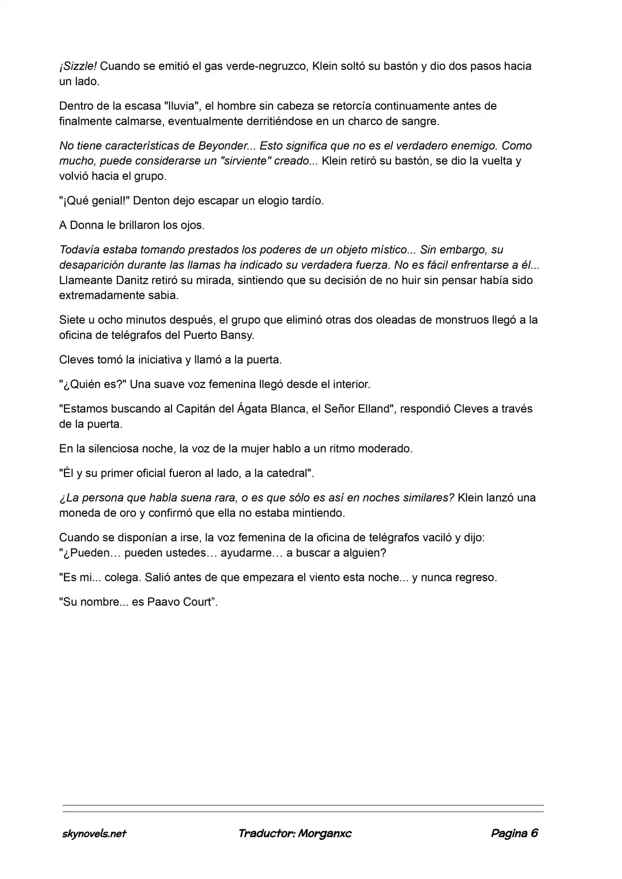 Lord Of The Mysteries (Novela) - Capítulo 509 - Página 6 - LectorTMOo