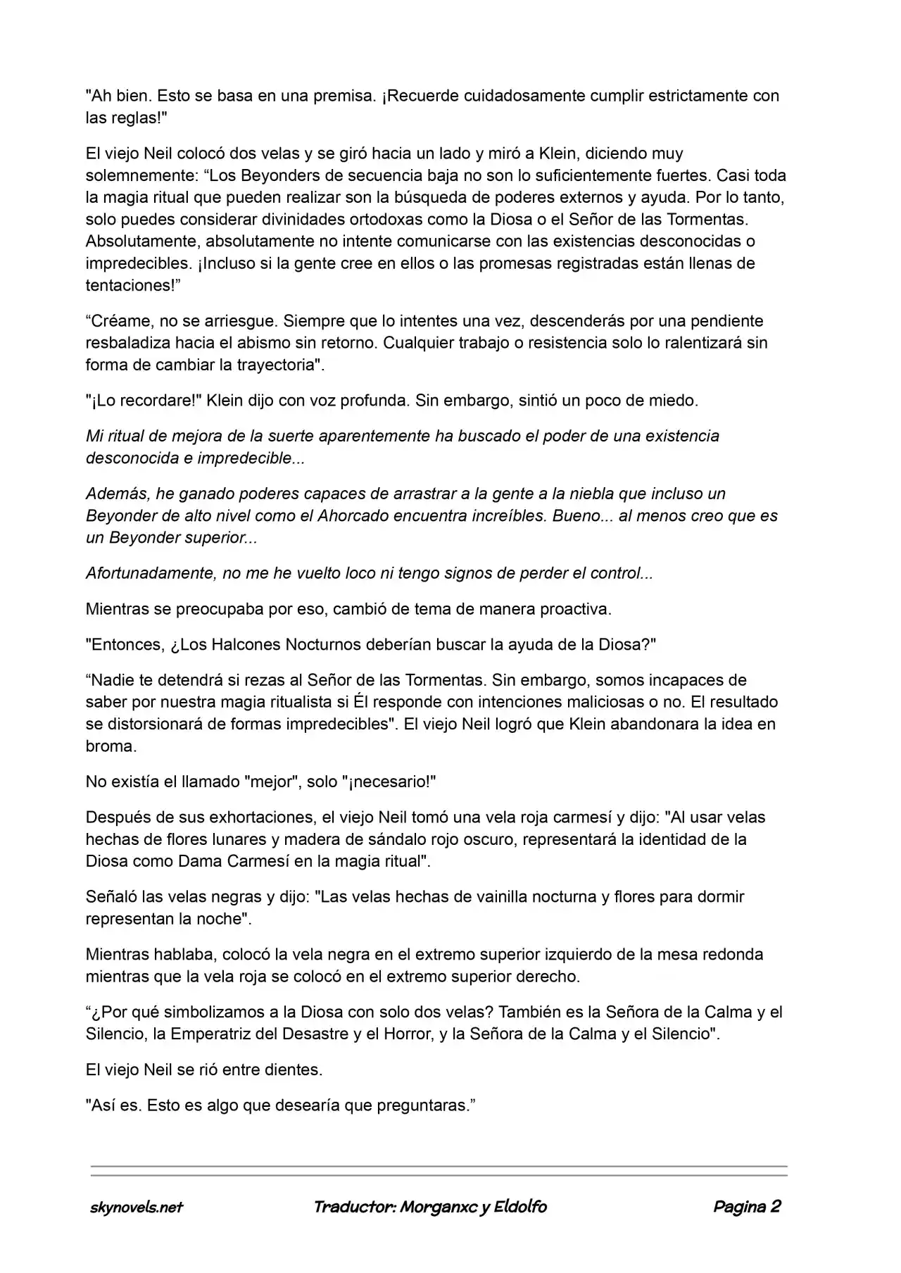 Lord Of The Mysteries (Novela) - Capítulo 51 - Página 2 - LectorTMOo