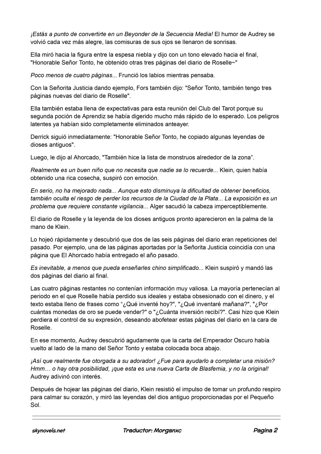 Lord Of The Mysteries (Novela) - Capítulo 514 - Página 2 - LectorTMOo