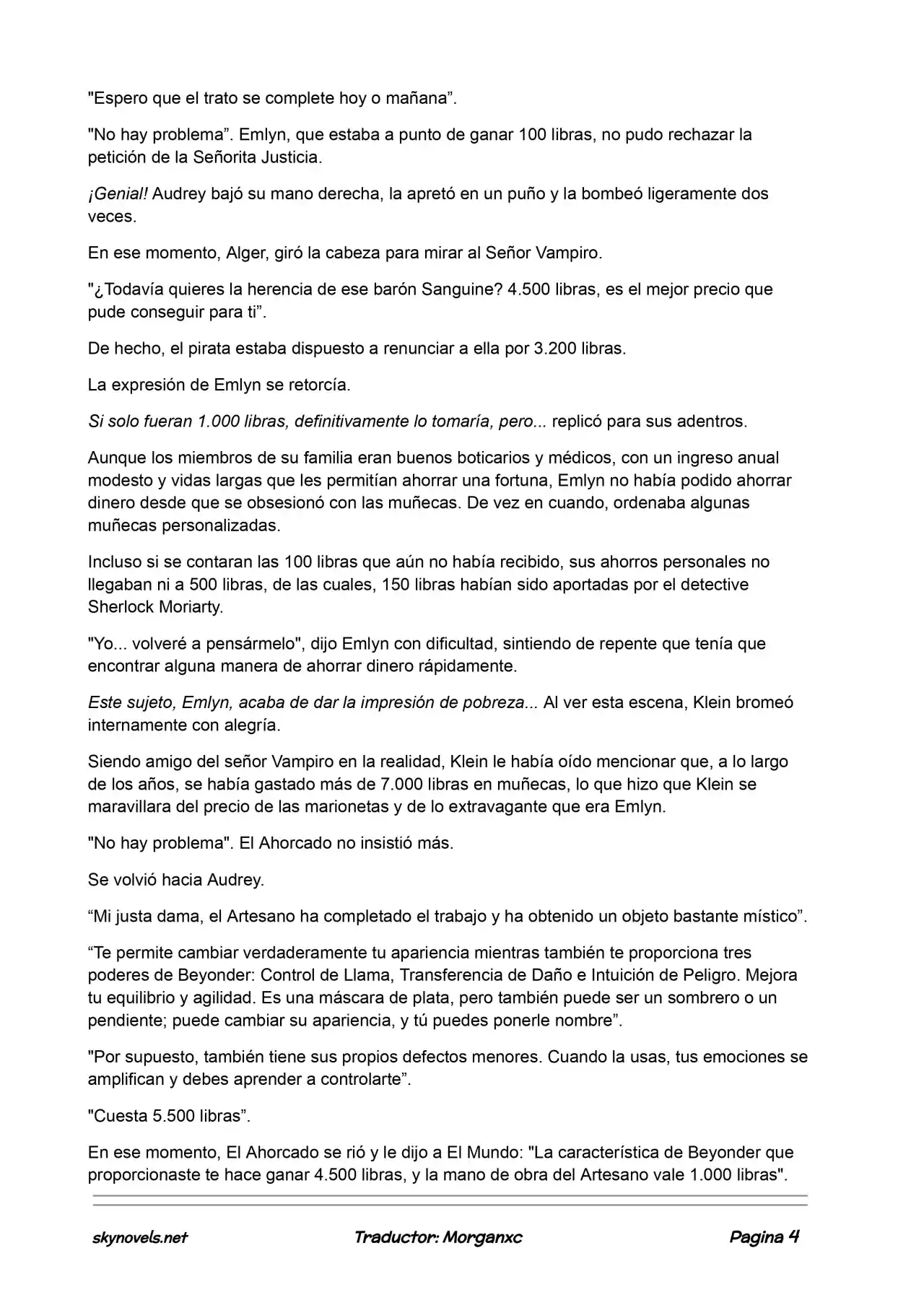 Lord Of The Mysteries (Novela) - Capítulo 514 - Página 4 - LectorTMOo