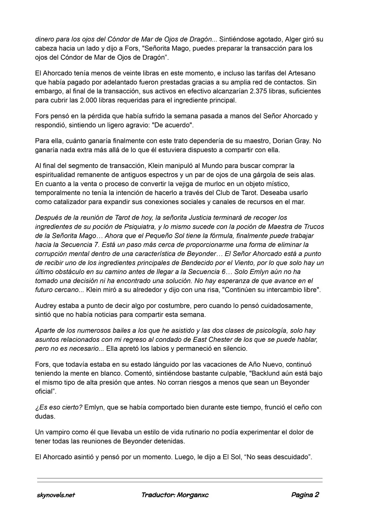 Lord Of The Mysteries (Novela) - Capítulo 515 - Página 2 - LectorTMOo